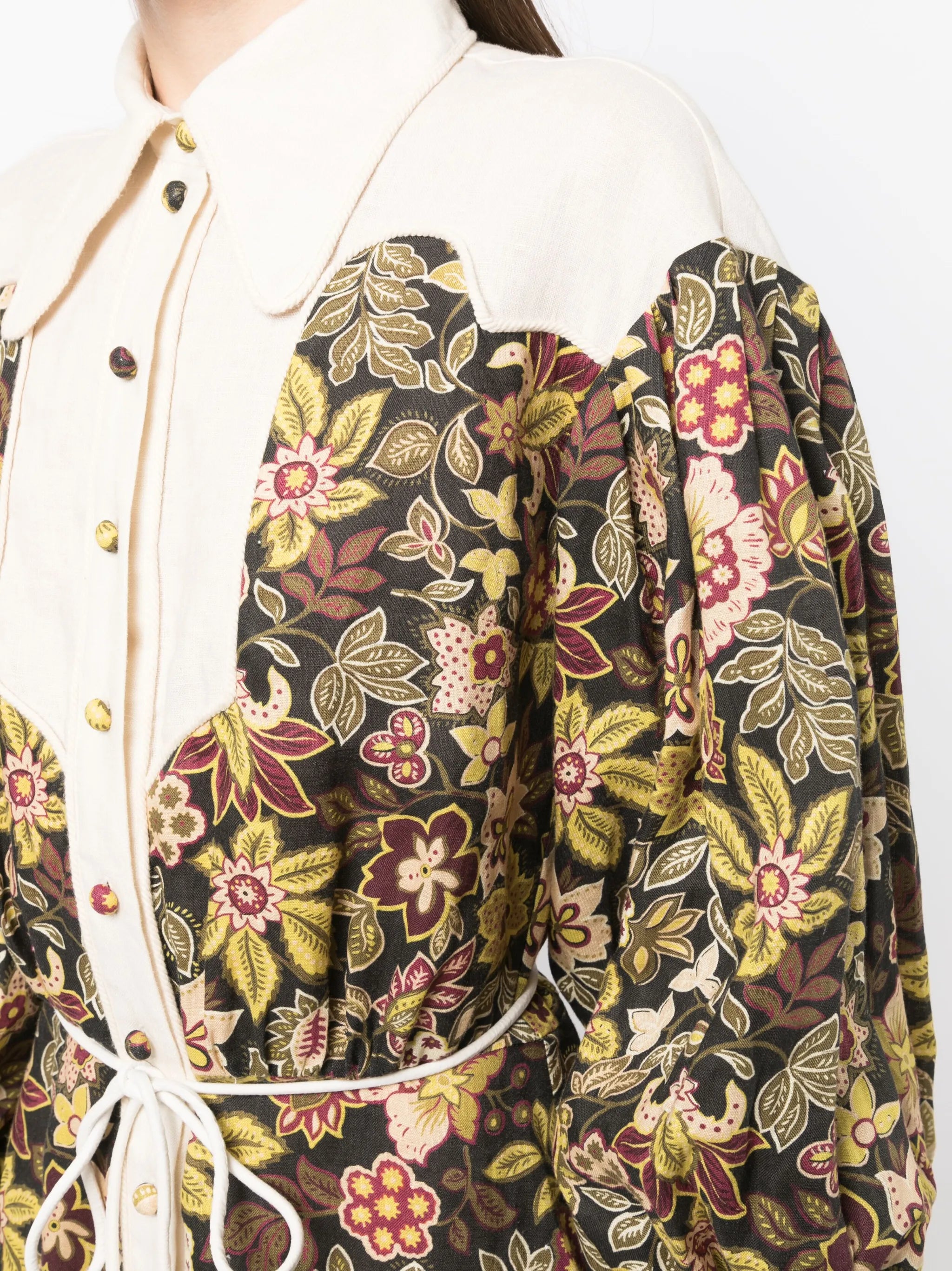 Isabella linen mini shirtdress