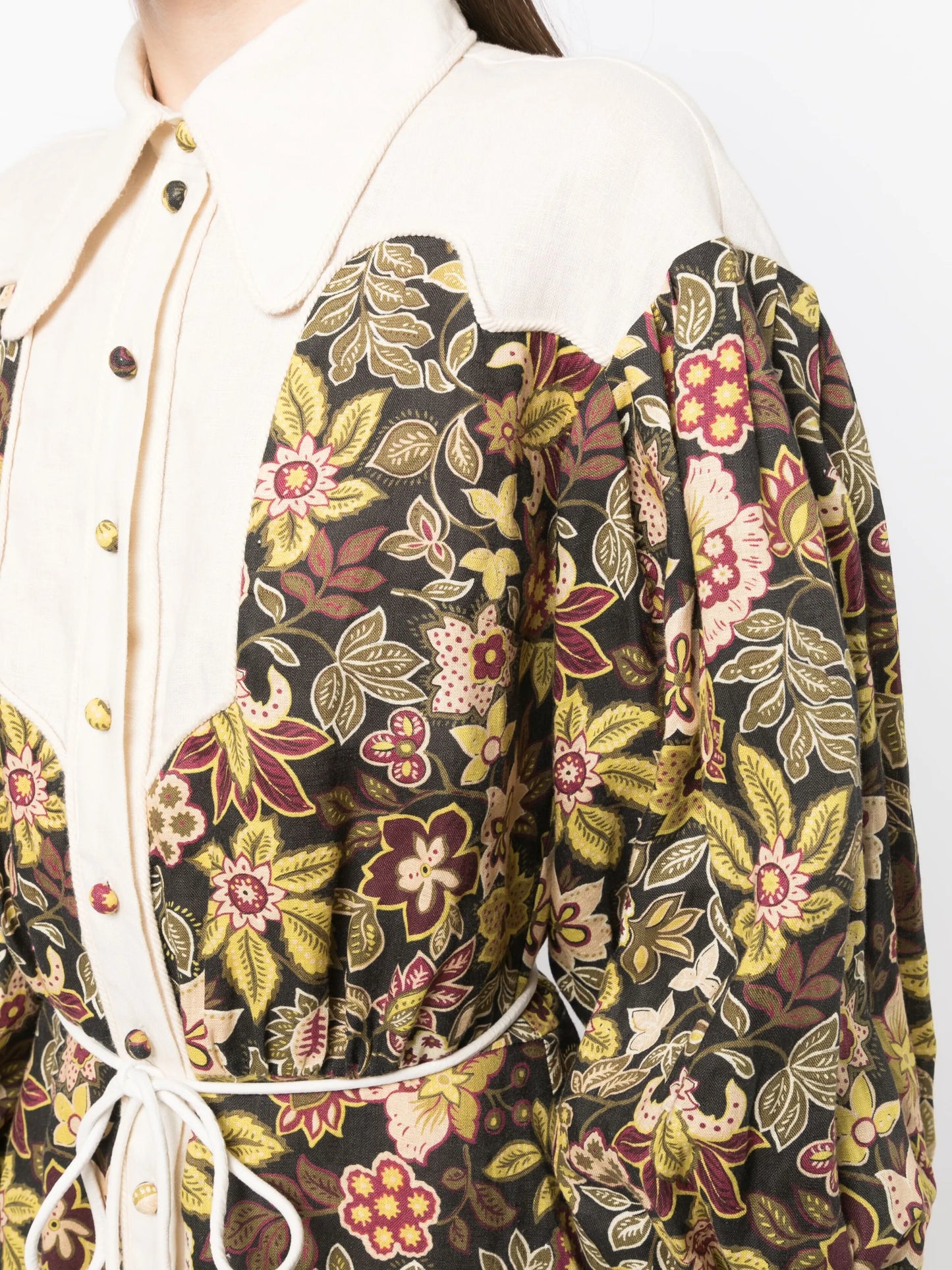 Isabella linen mini shirtdress