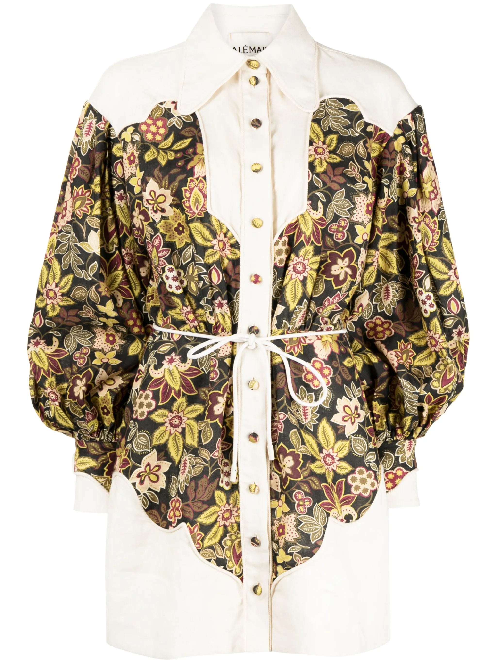 Isabella linen mini shirtdress