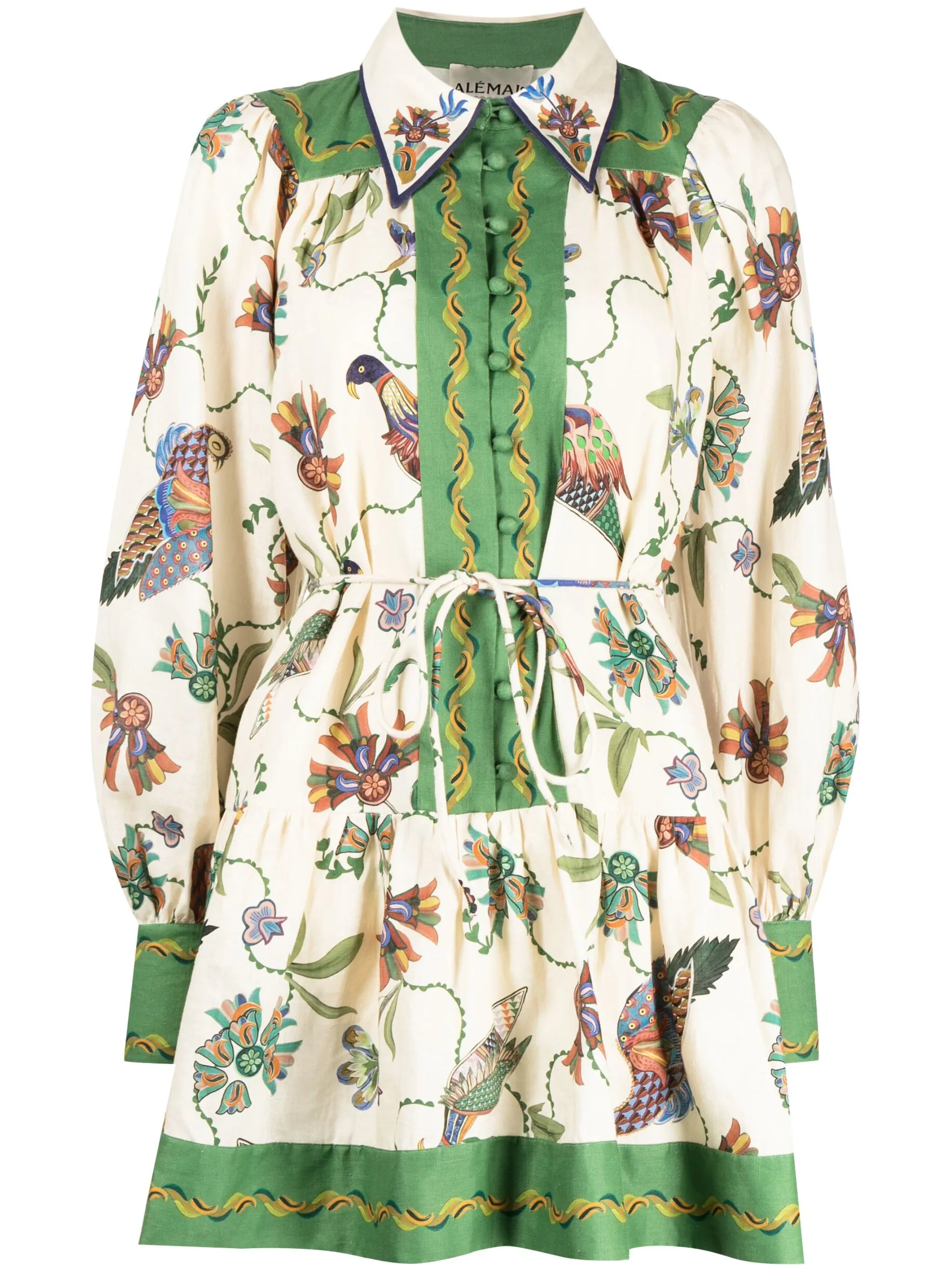Birdie linen mini shirtdress