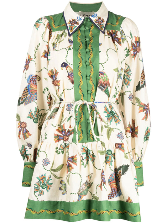 Birdie linen mini shirtdress