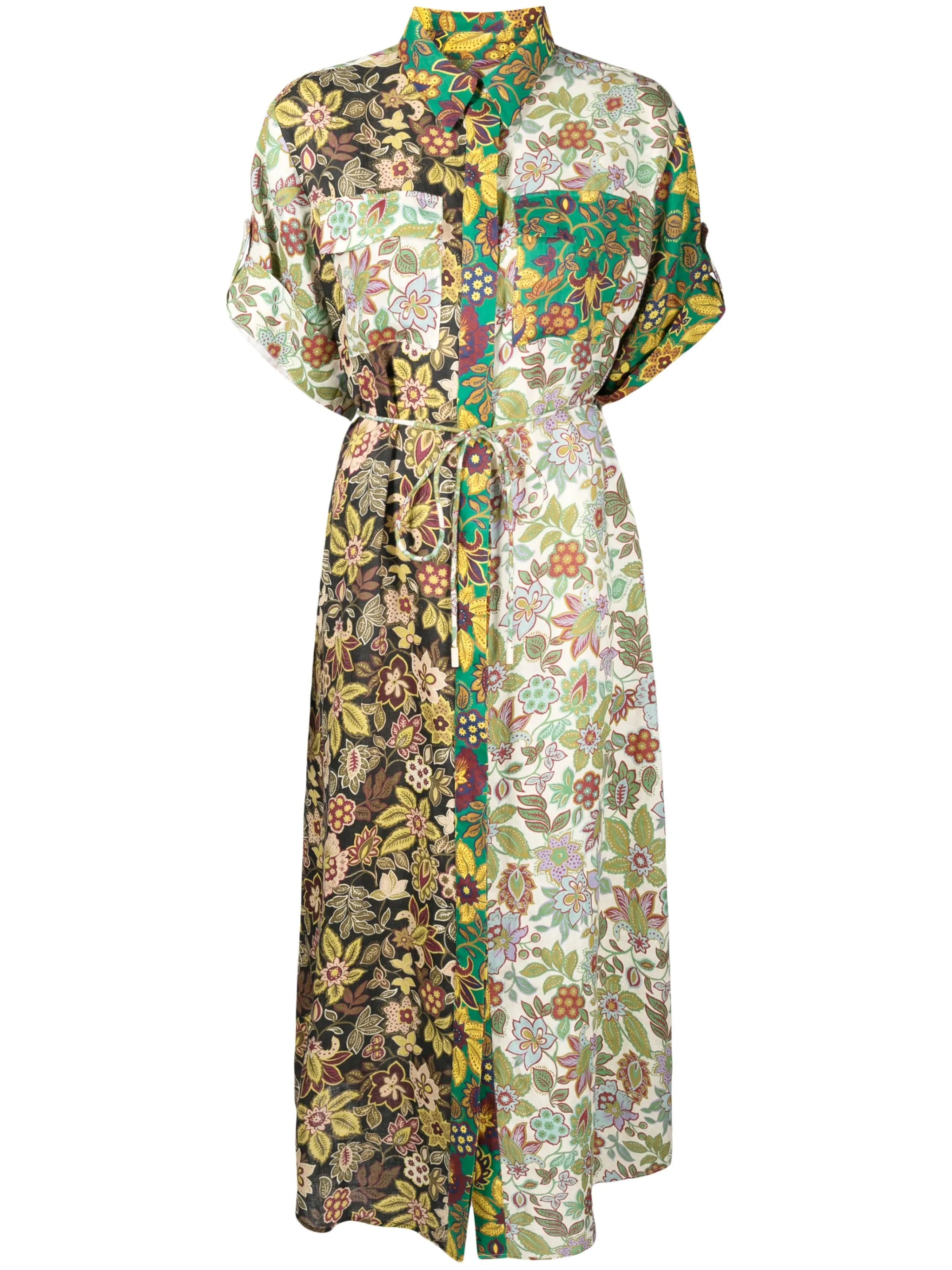 Isabella linen midi shirtdress