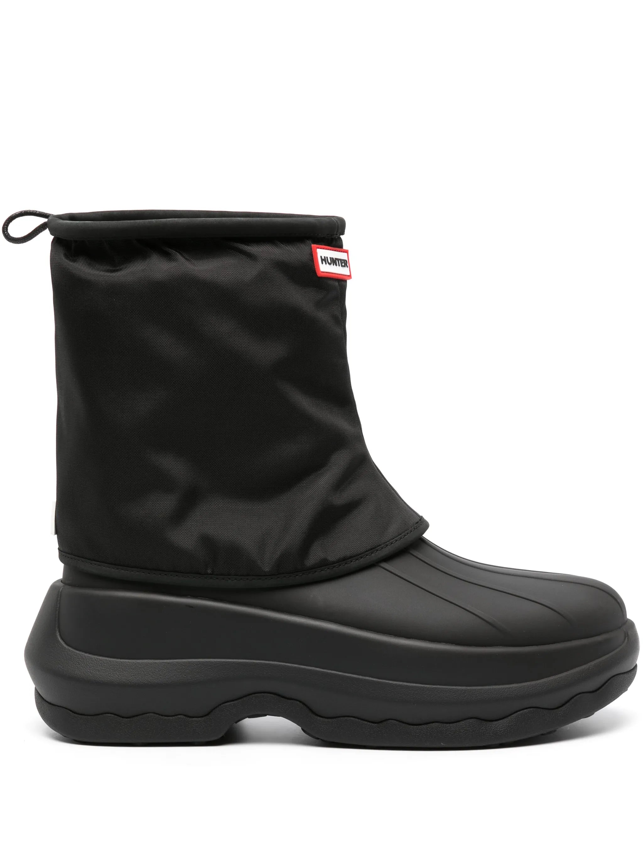 x Hunter logo-patch boots
