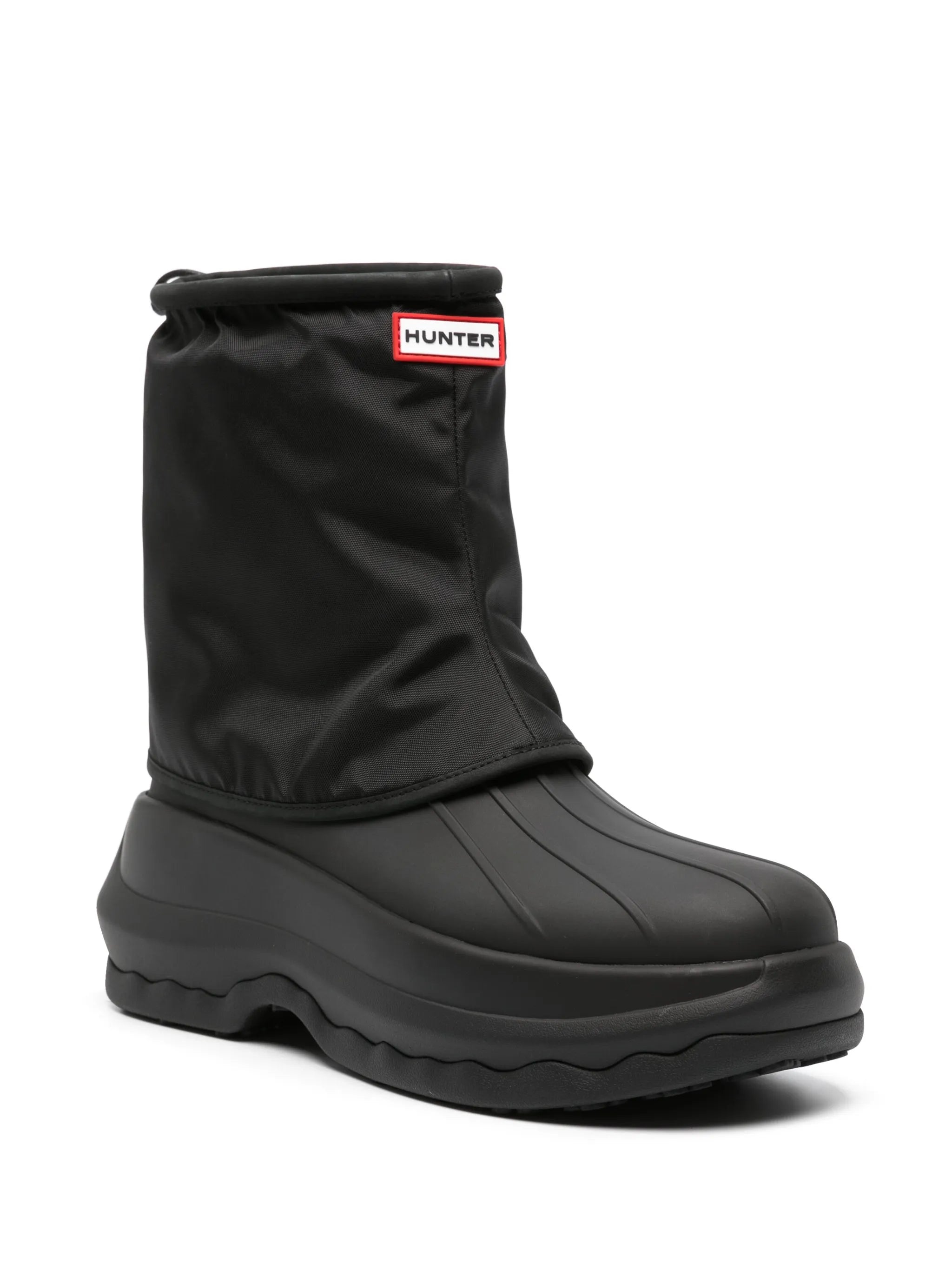x Hunter logo-patch boots