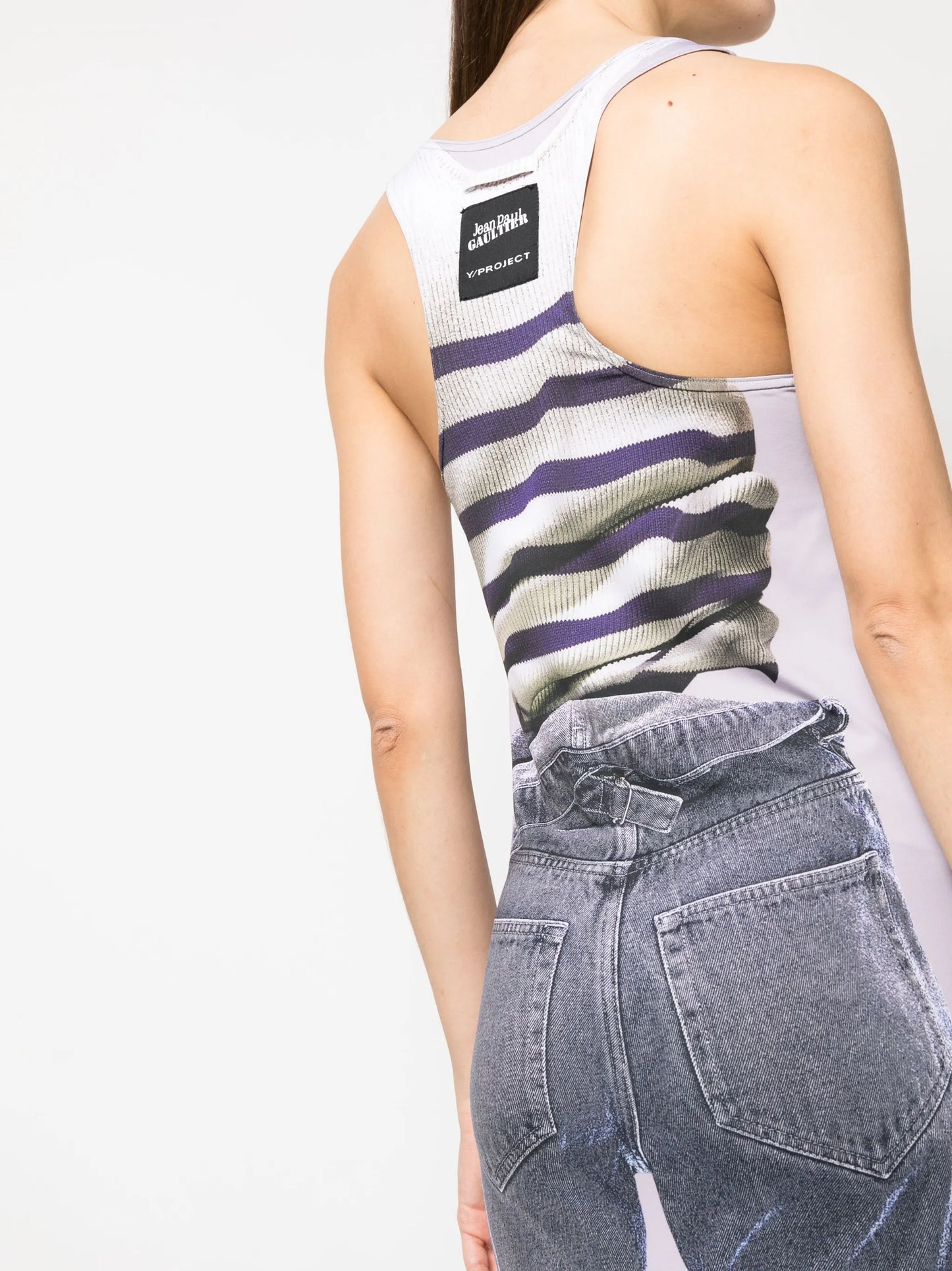 x Jean Paul Gaultier Trompe L'Oeil Mariniere dress