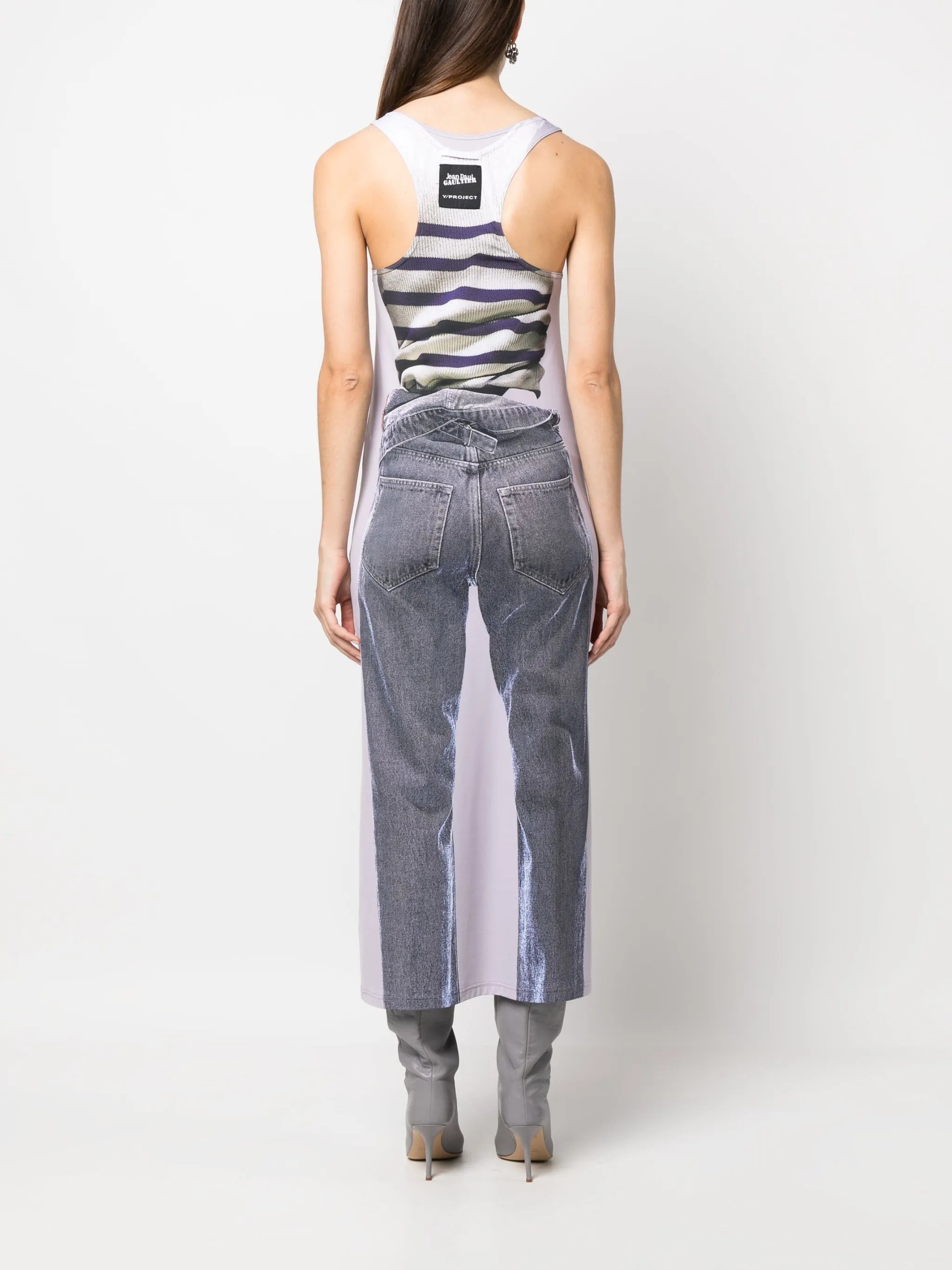 x Jean Paul Gaultier Trompe L'Oeil Mariniere dress
