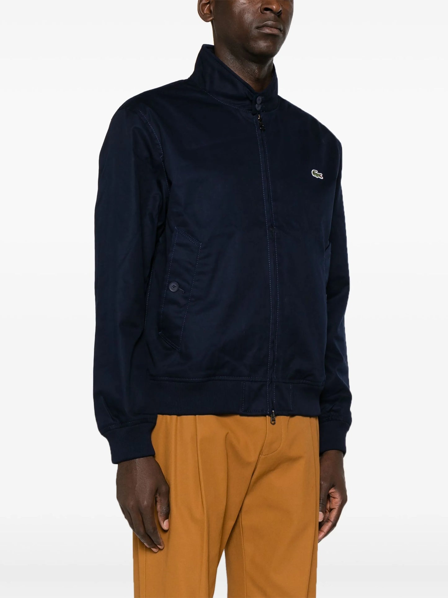 logo-patch Harrington jacket