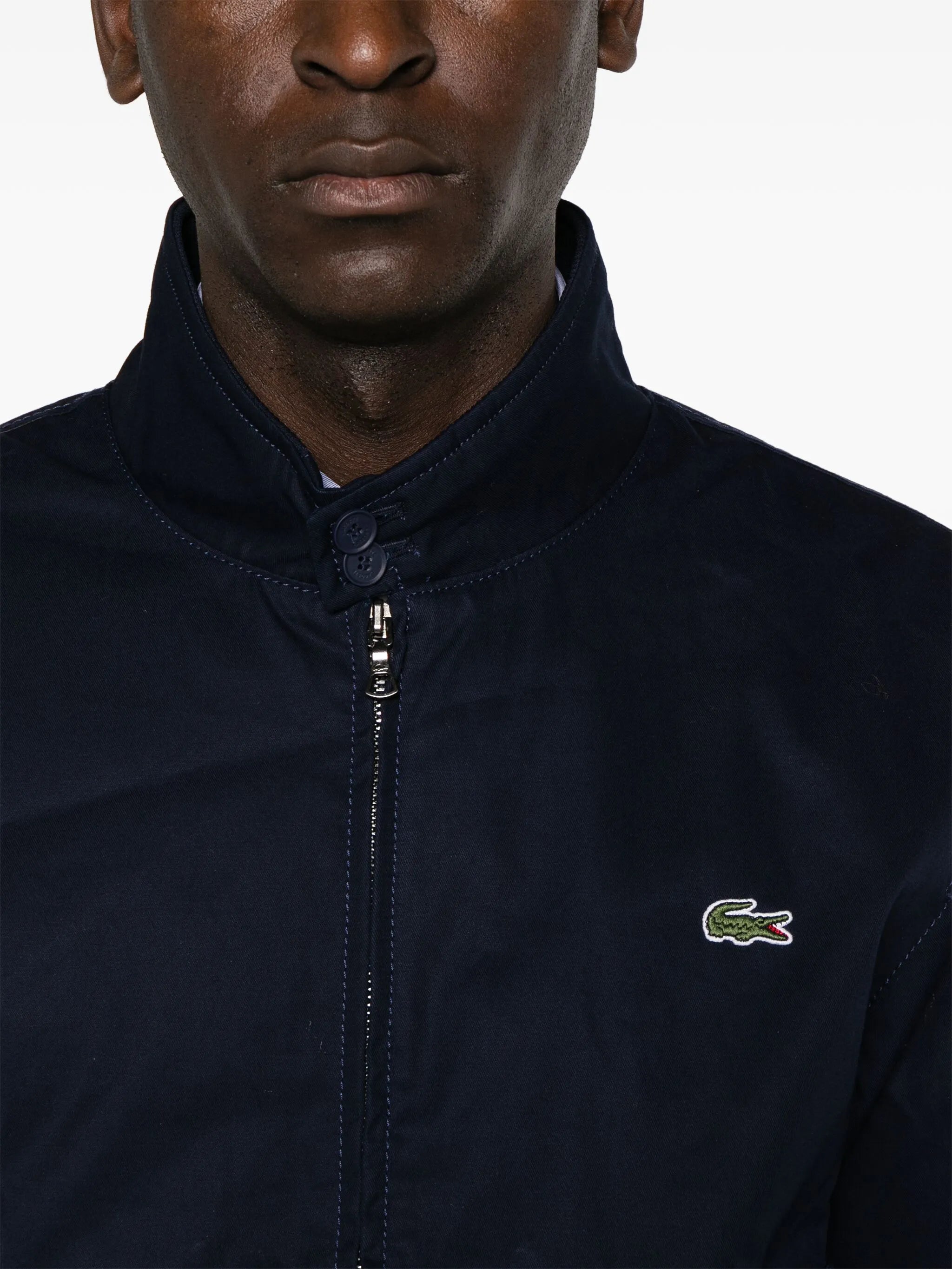 logo-patch Harrington jacket