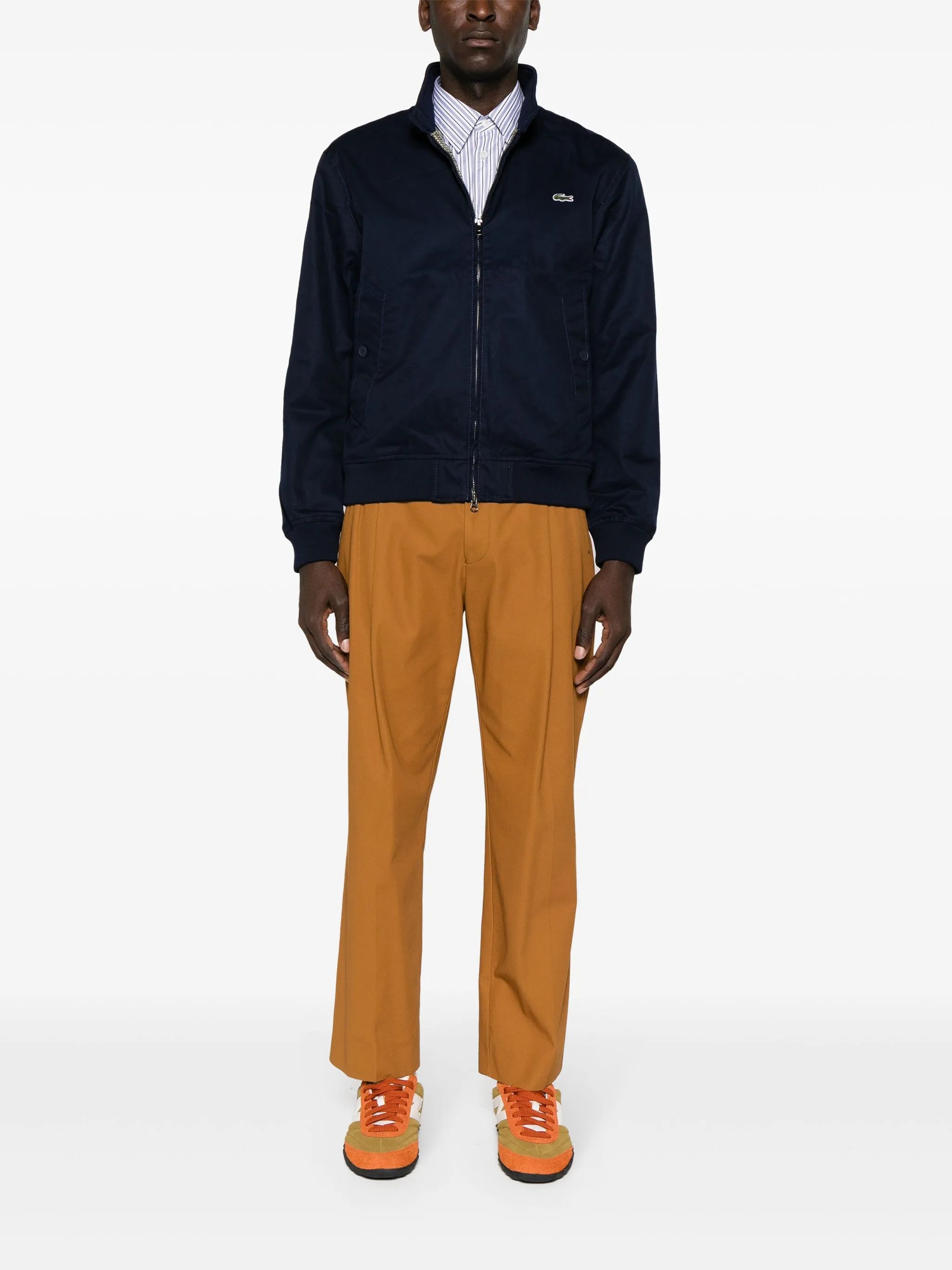 logo-patch Harrington jacket