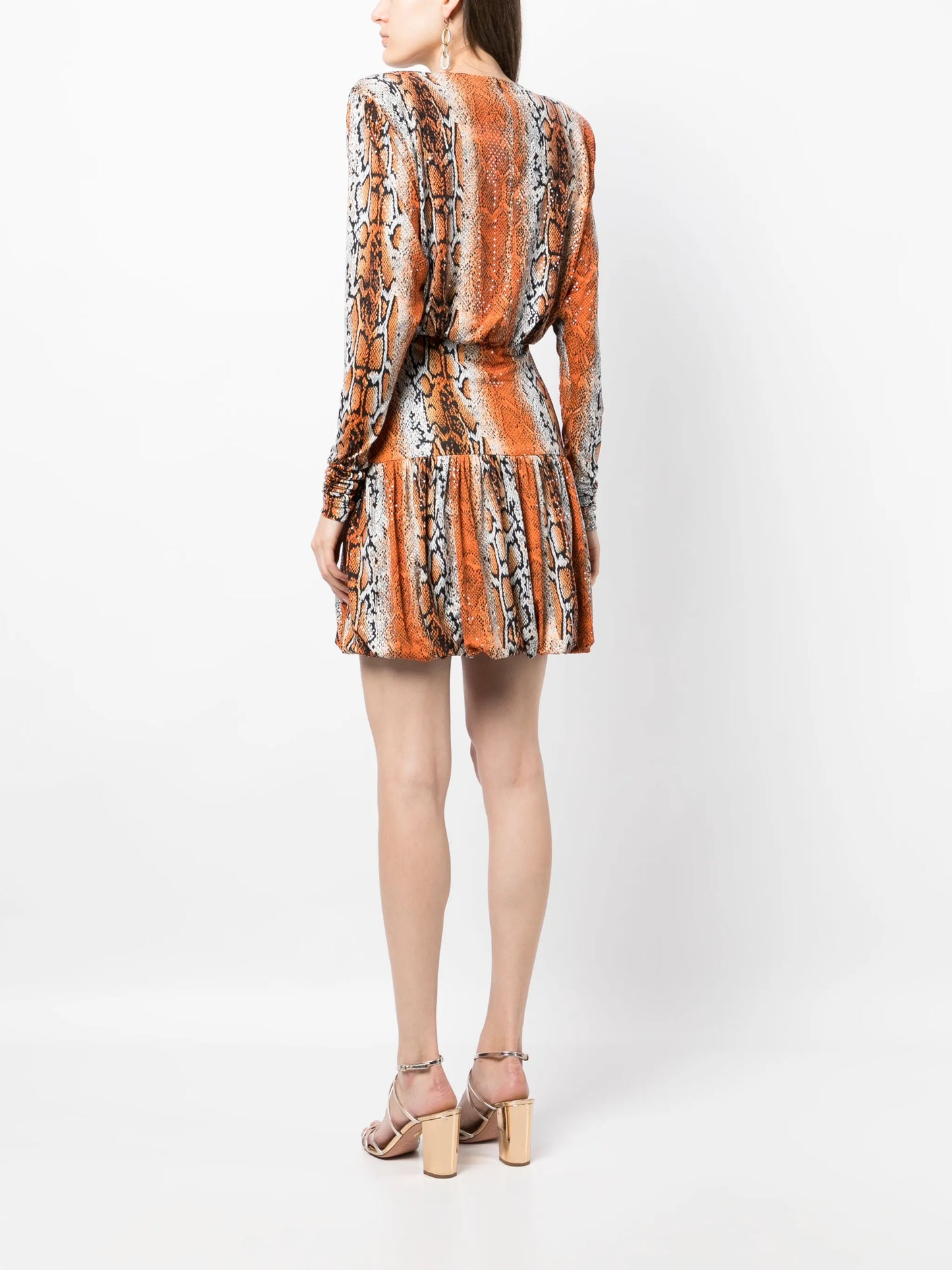 Alina python-print minidress