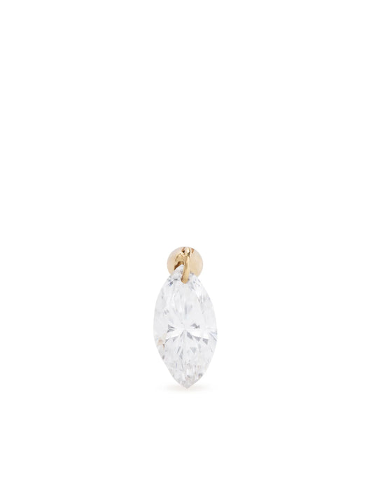 18kt yellow gold Floating diamond stud earring
