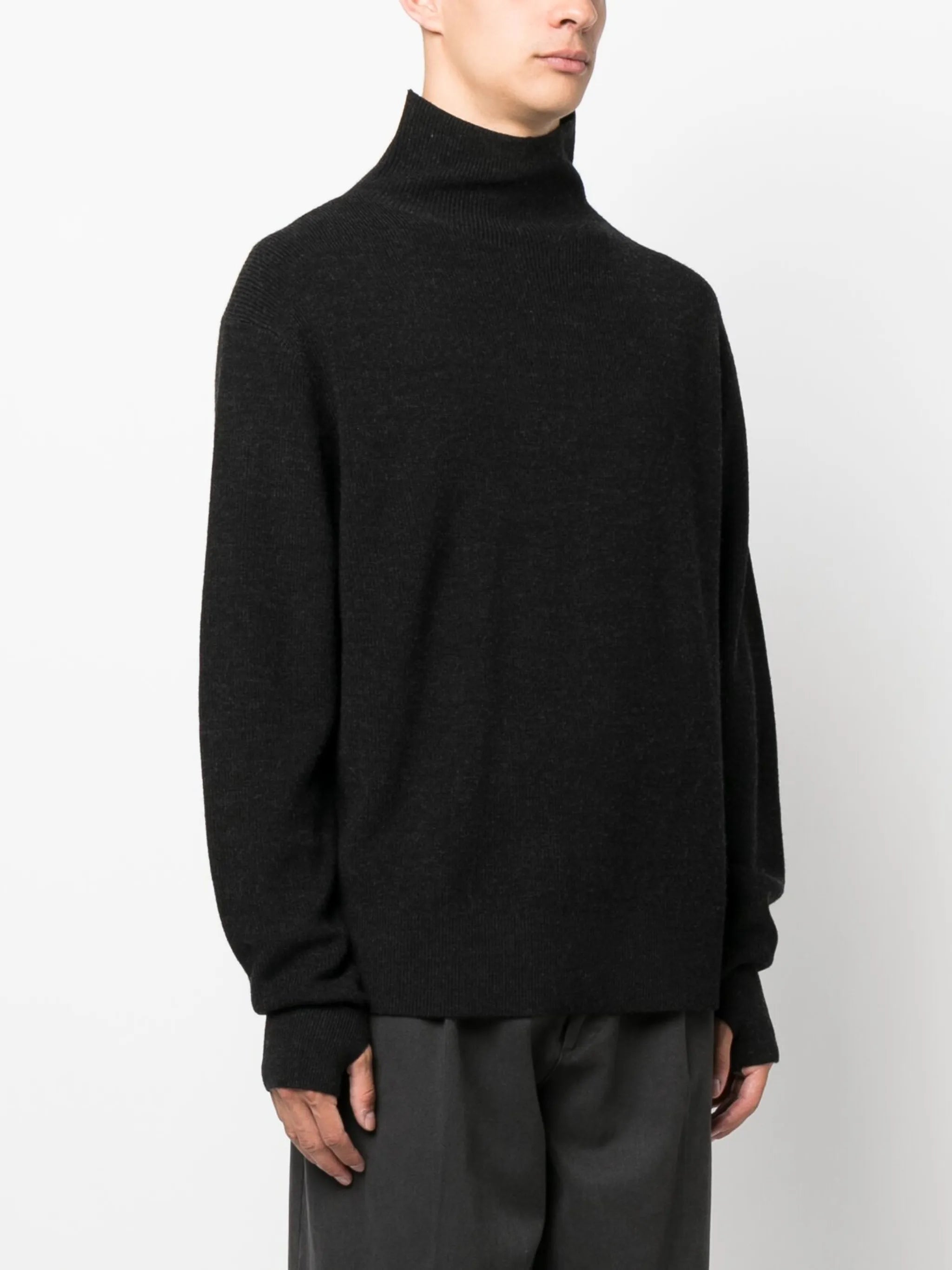 merino wool roll-neck jumper
