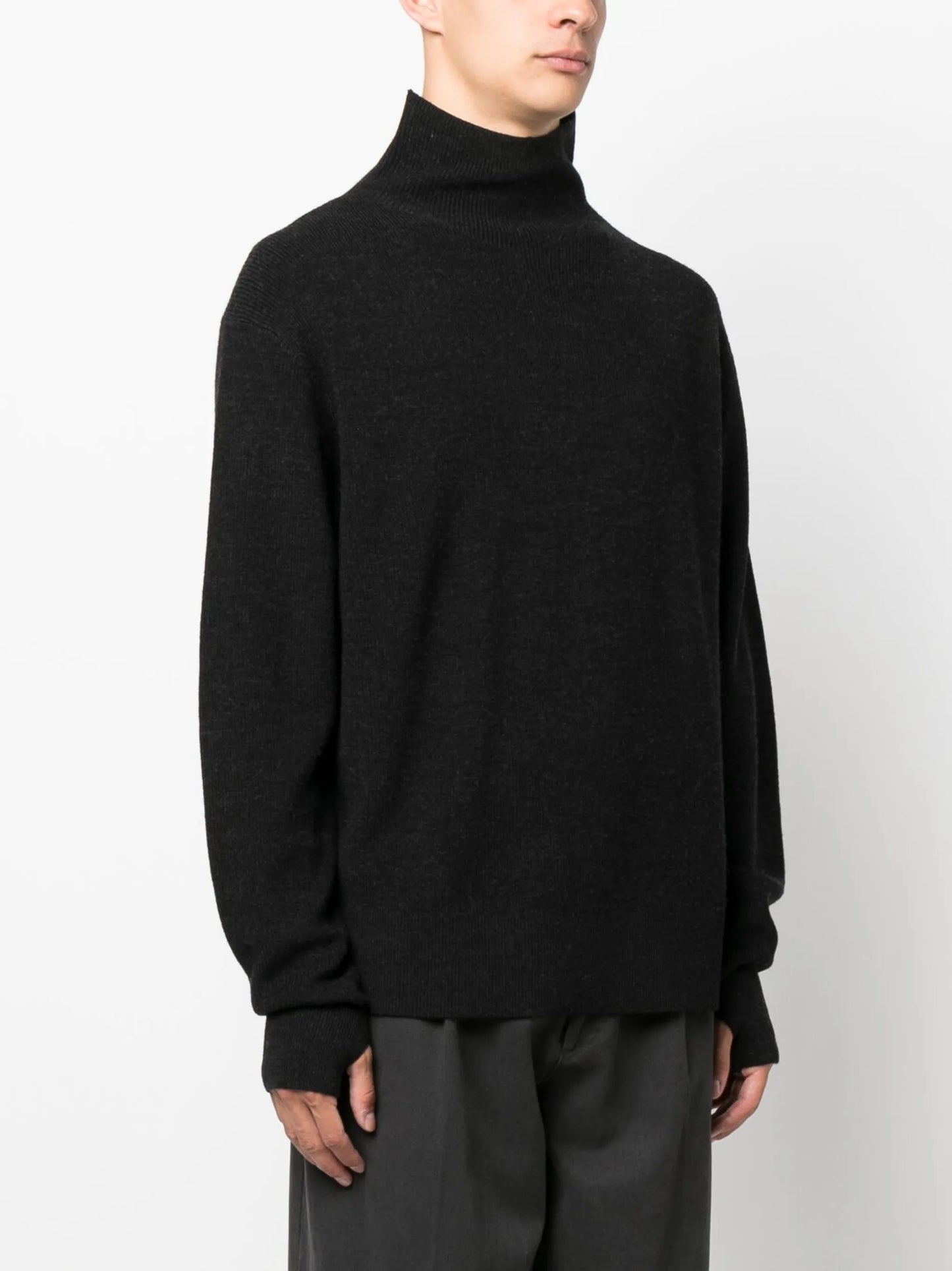 merino wool roll-neck jumper