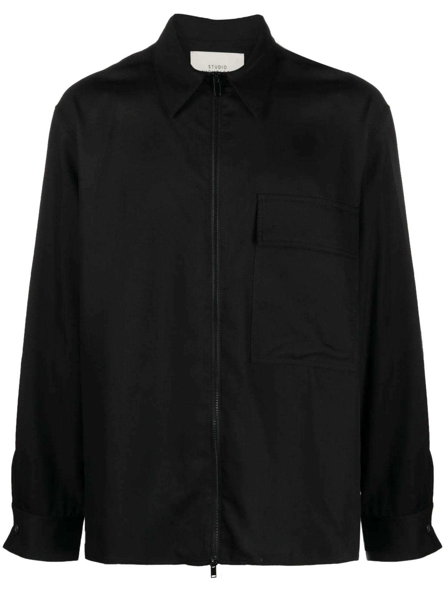 zip-fastening shirt jacket