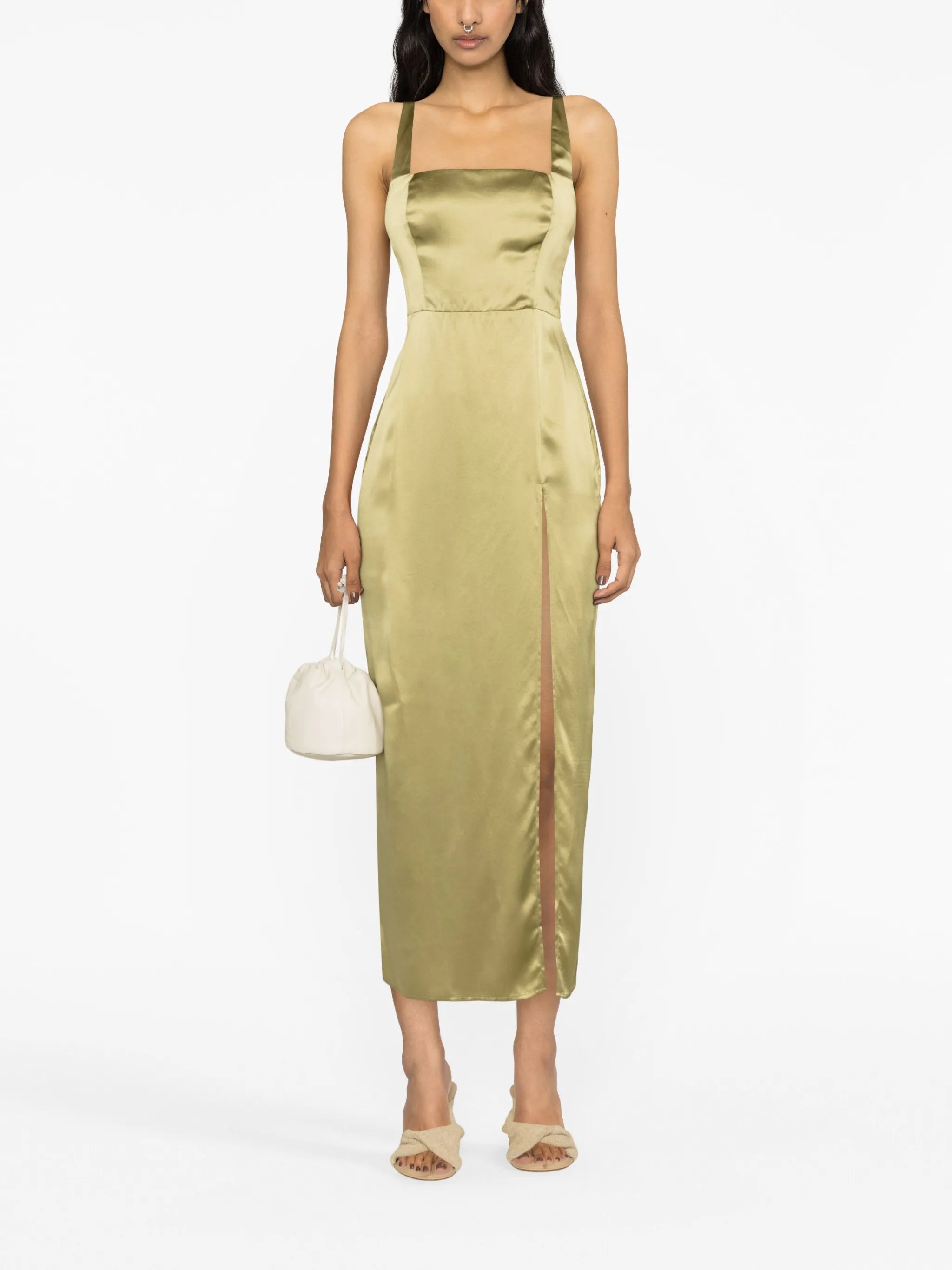 Solay silk midi dress