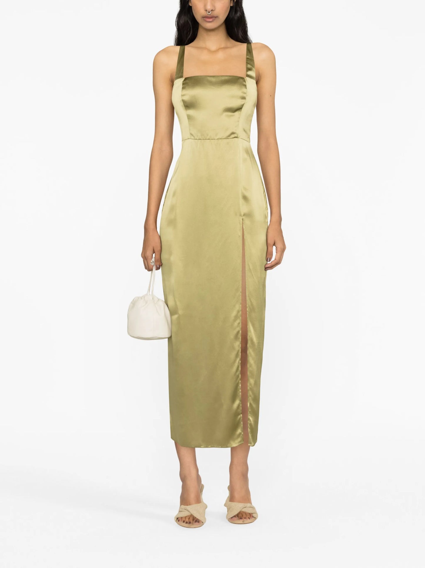 Solay silk midi dress