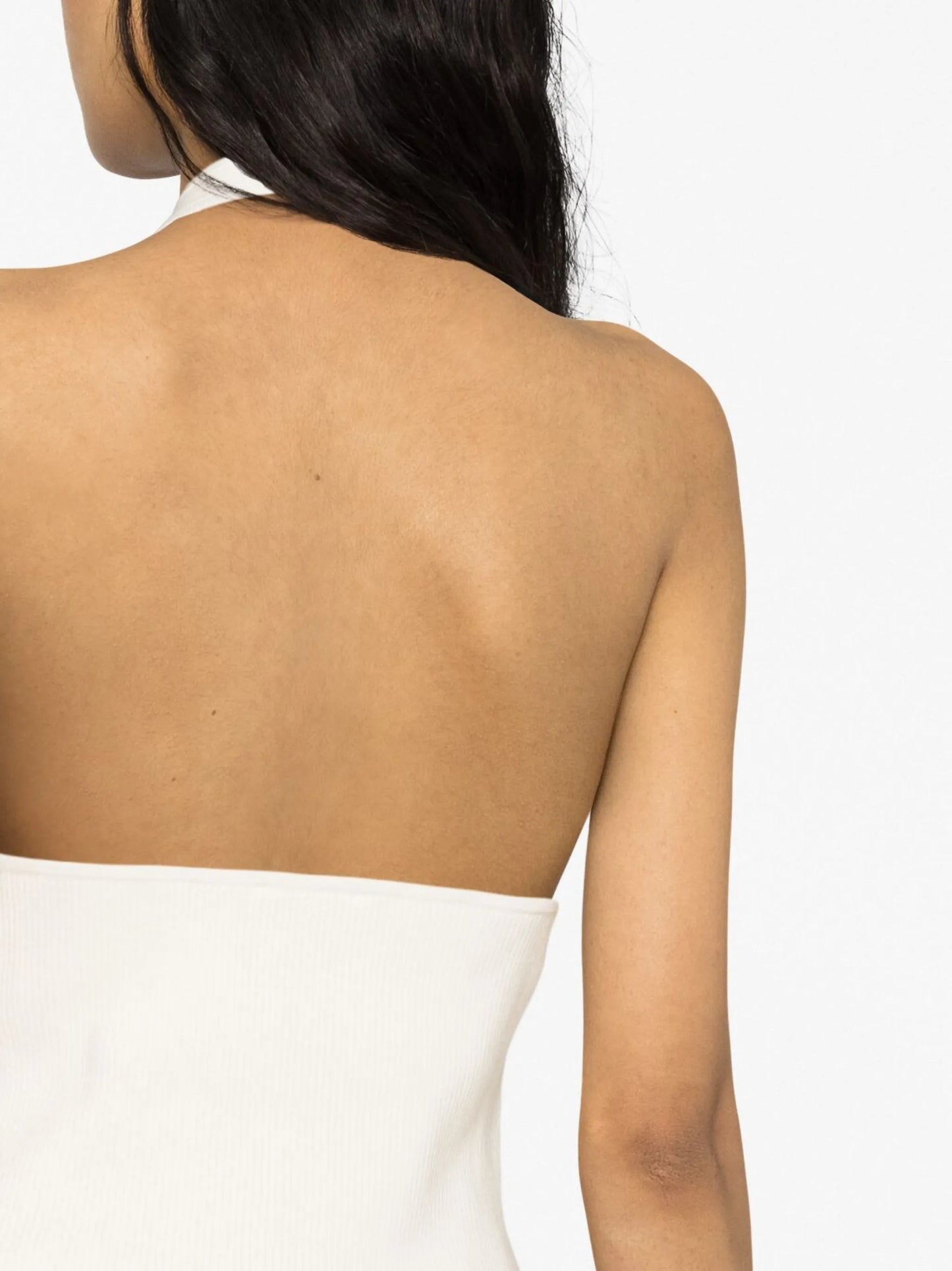 Carol ribbed halterneck tank top