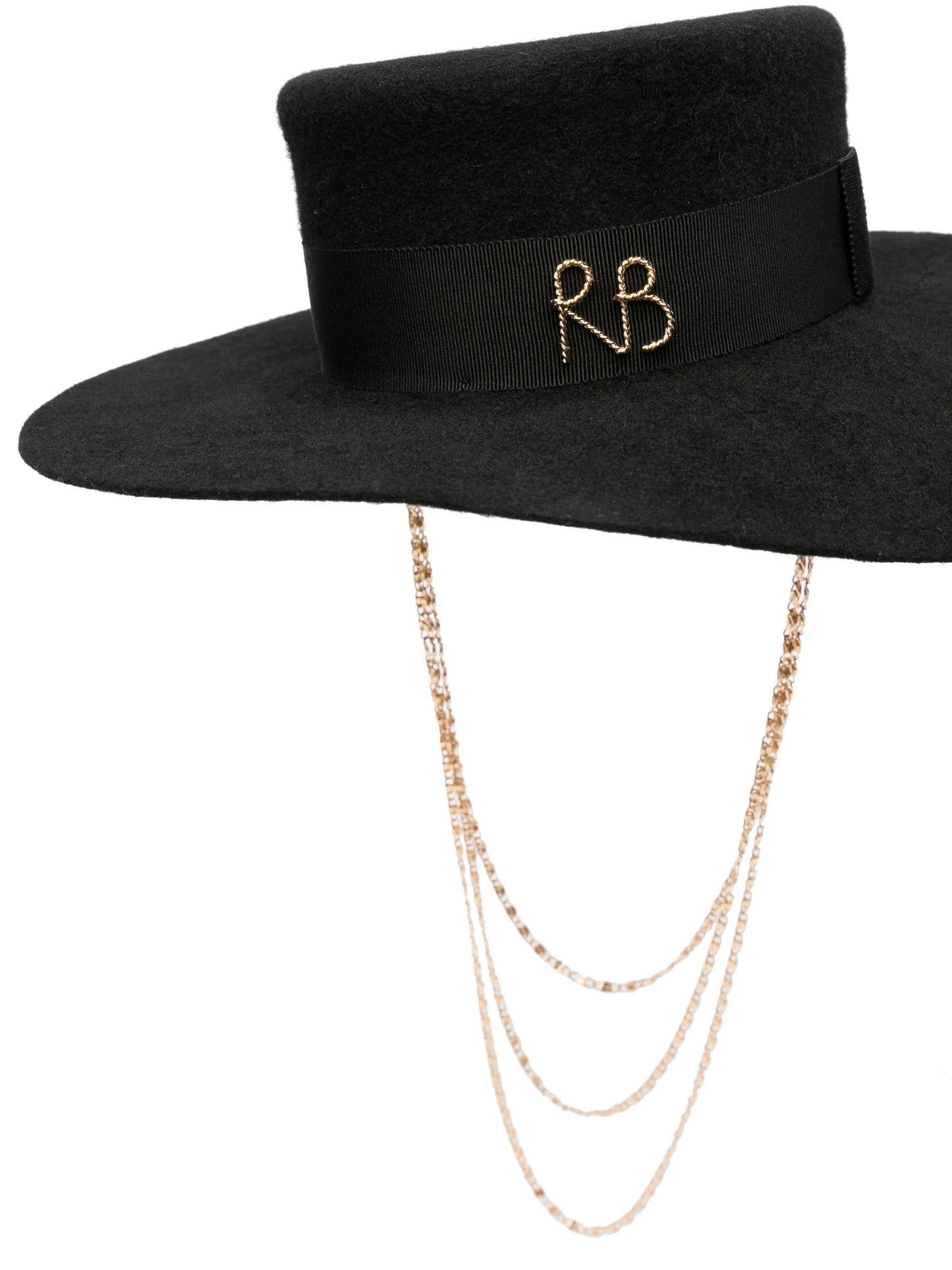logo-appliqué wool hat