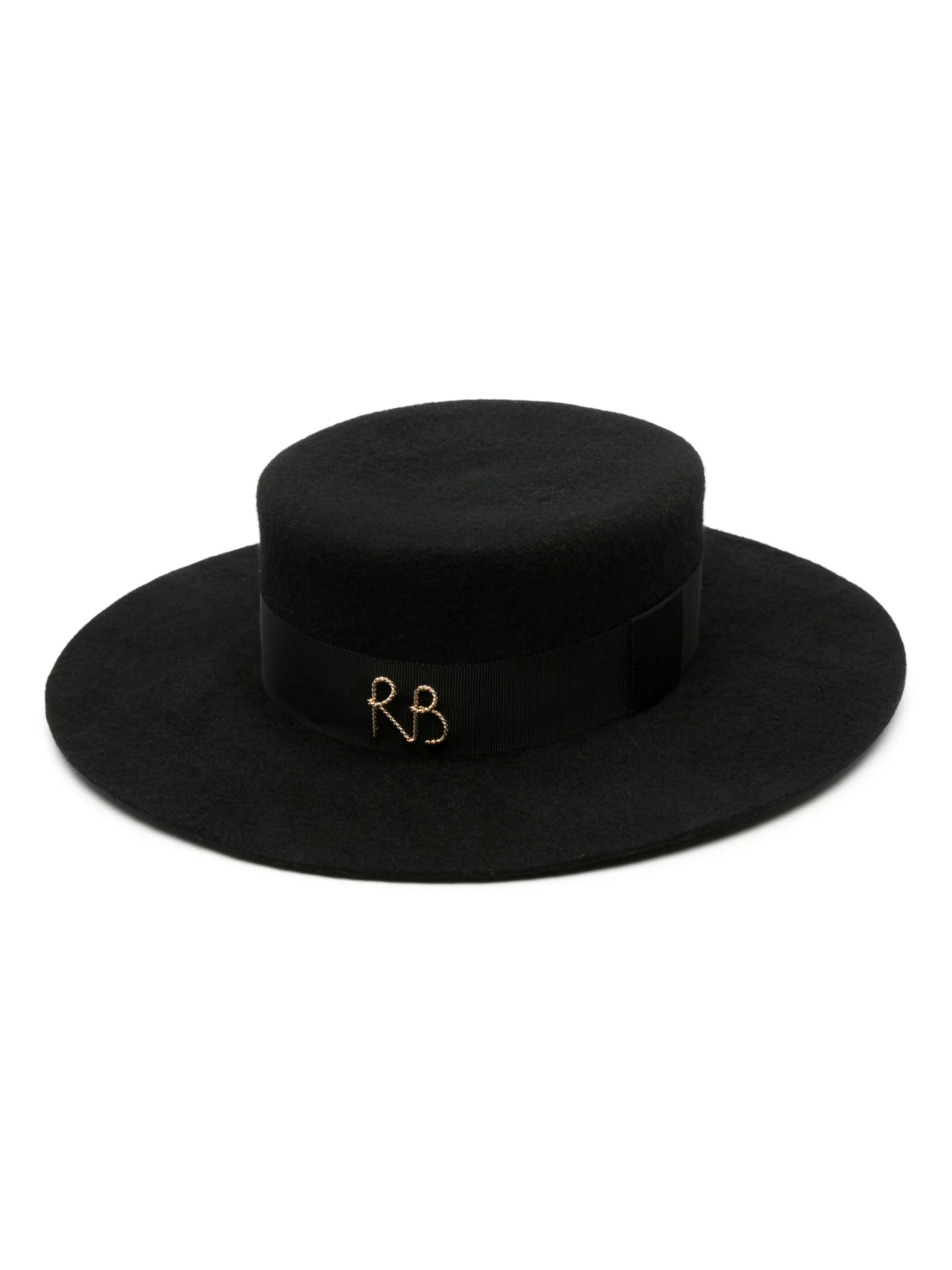 logo-appliqué wool hat