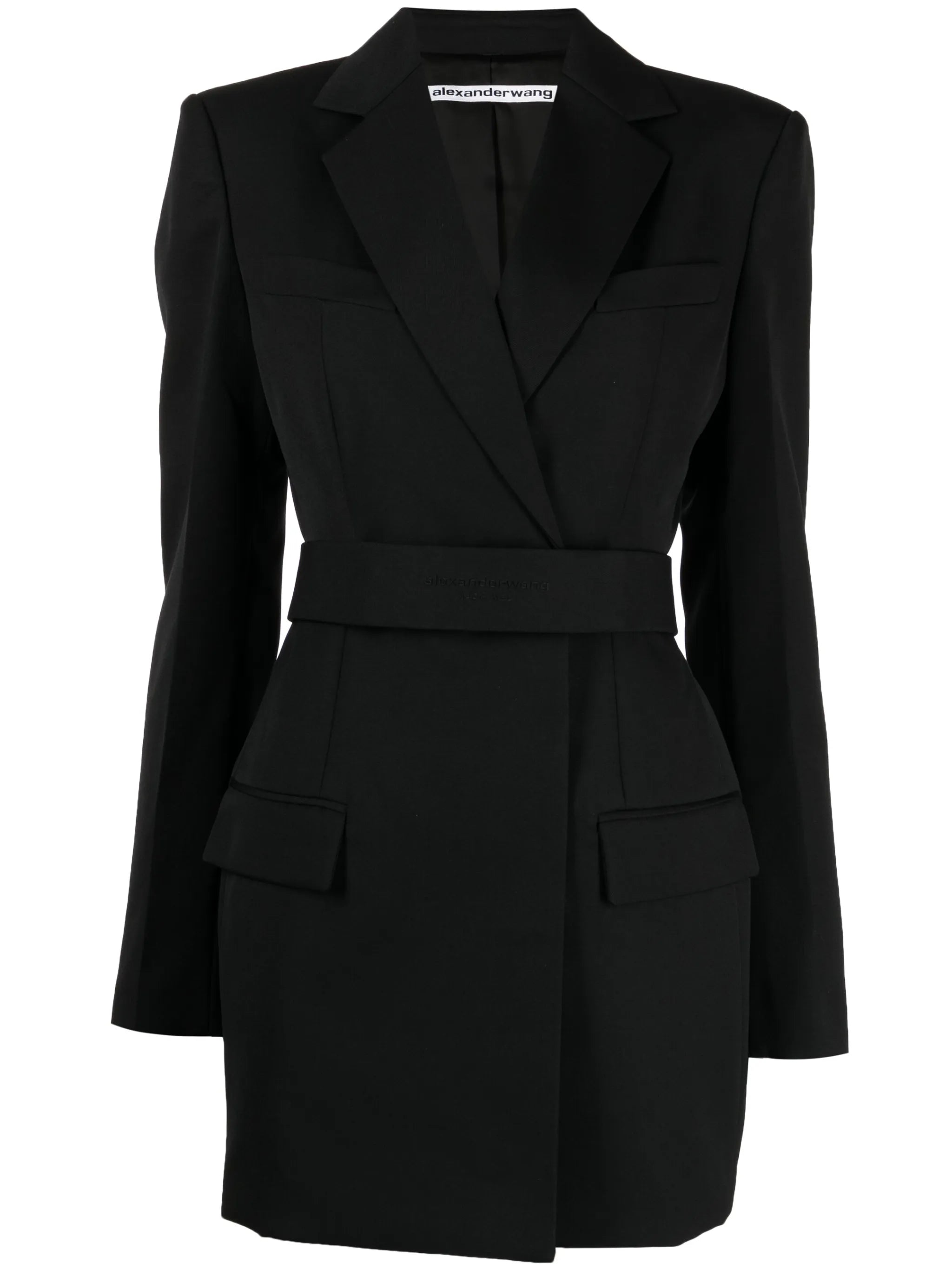 belted wool dress