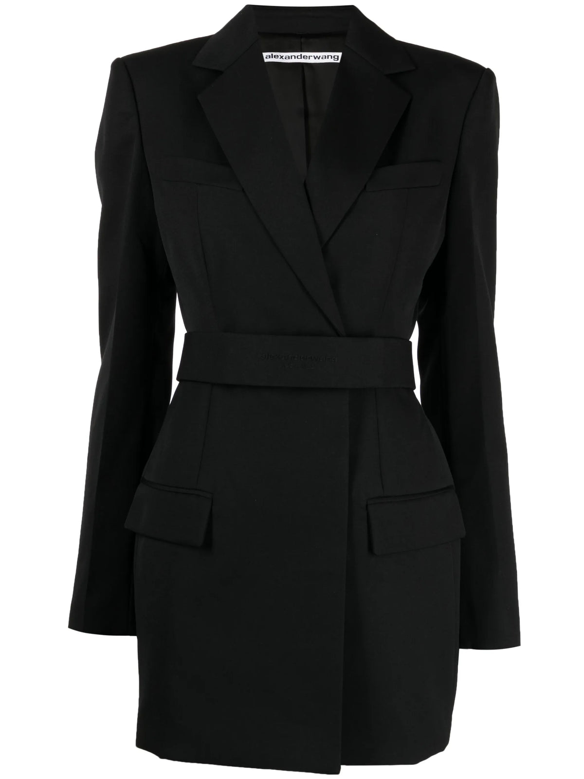 belted wool dress