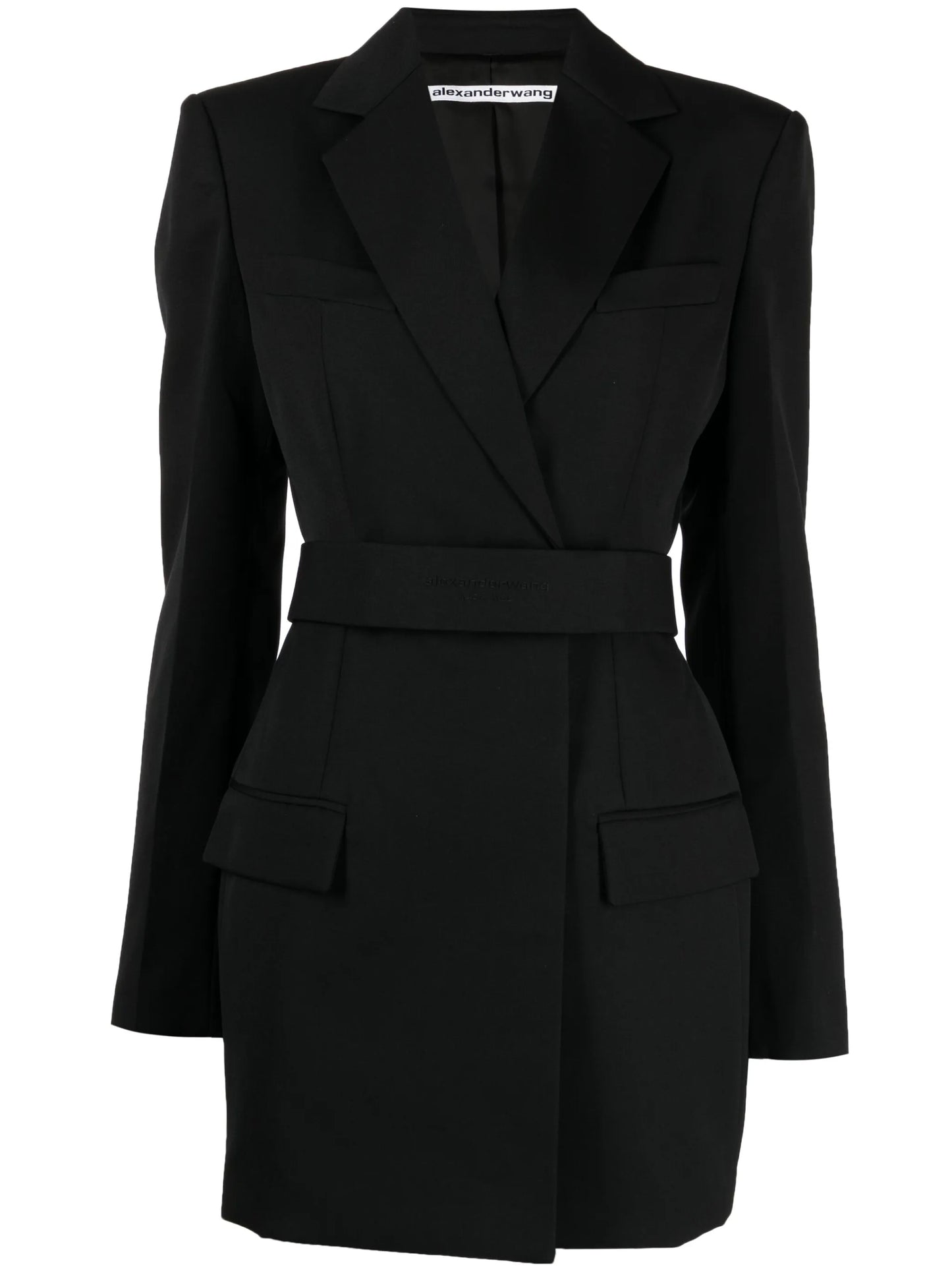 belted wool dress