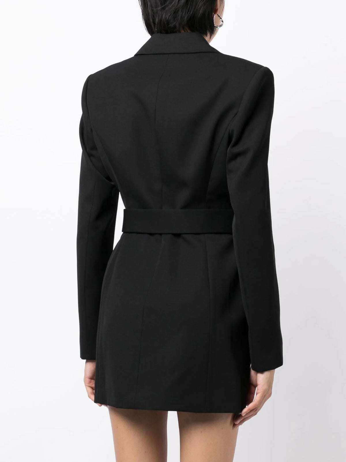 belted wool dress