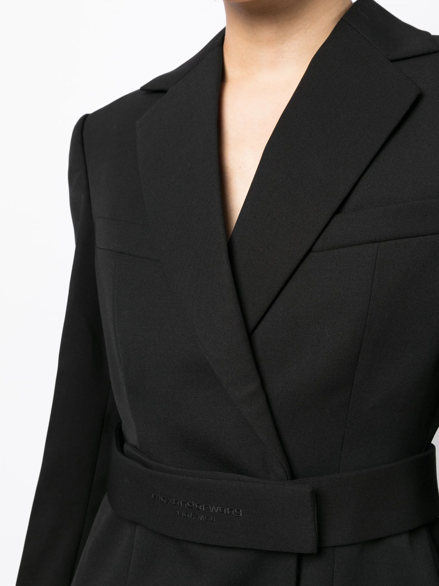 belted wool dress