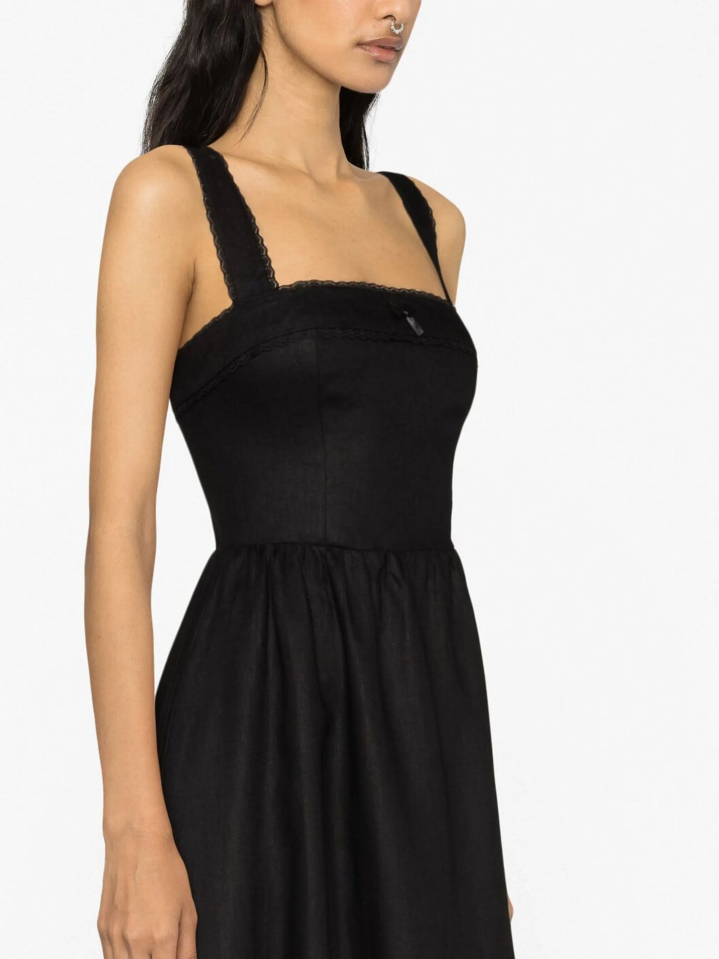 Rowen linen midi dress