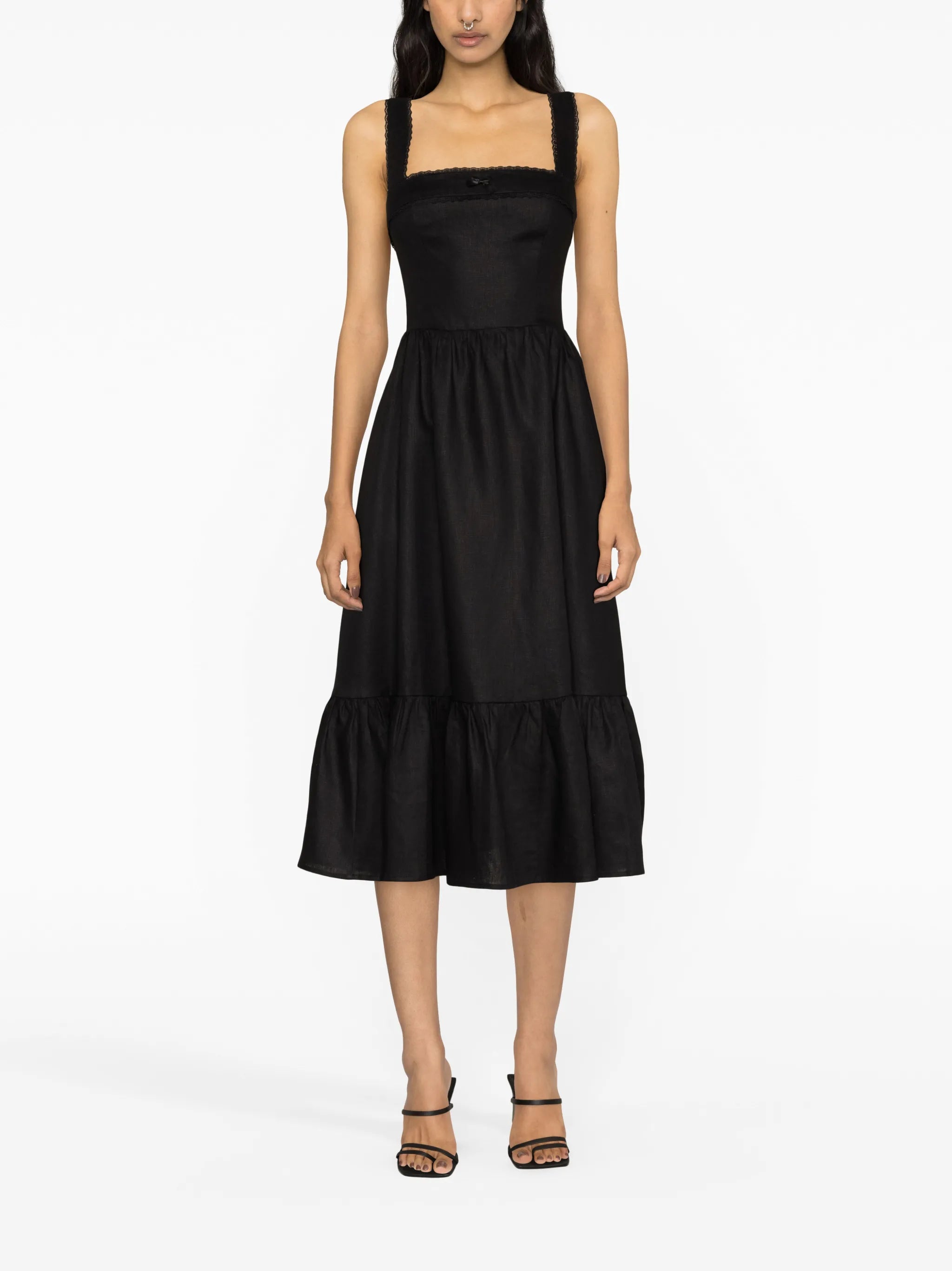 Rowen linen midi dress