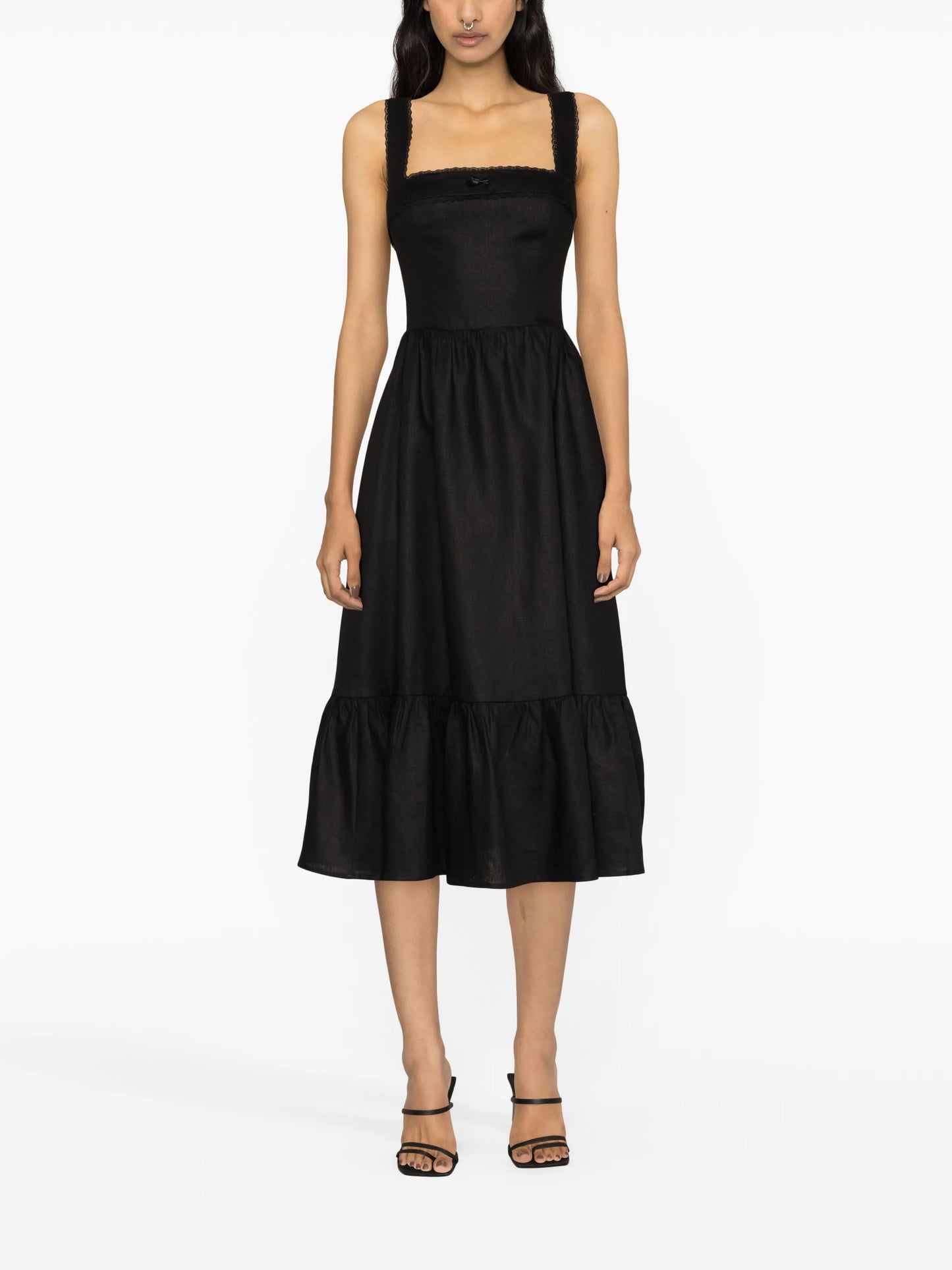 Rowen linen midi dress