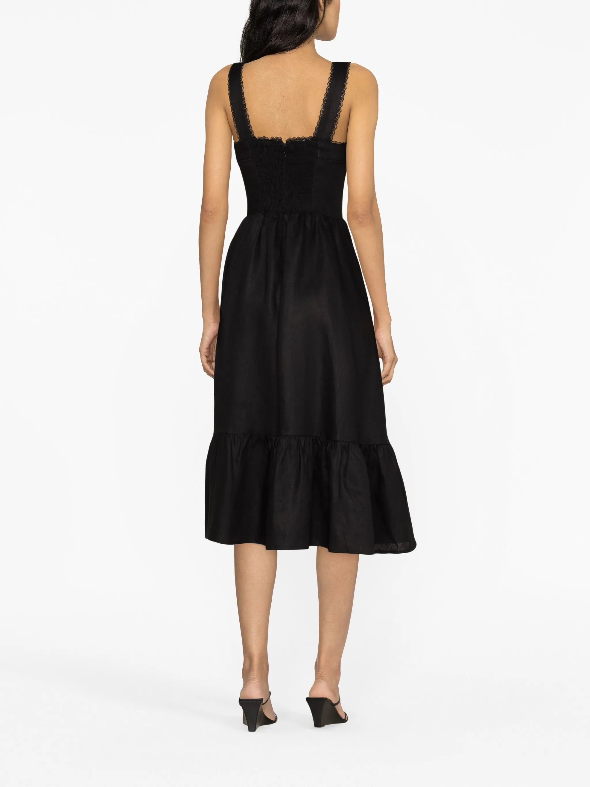 Rowen linen midi dress