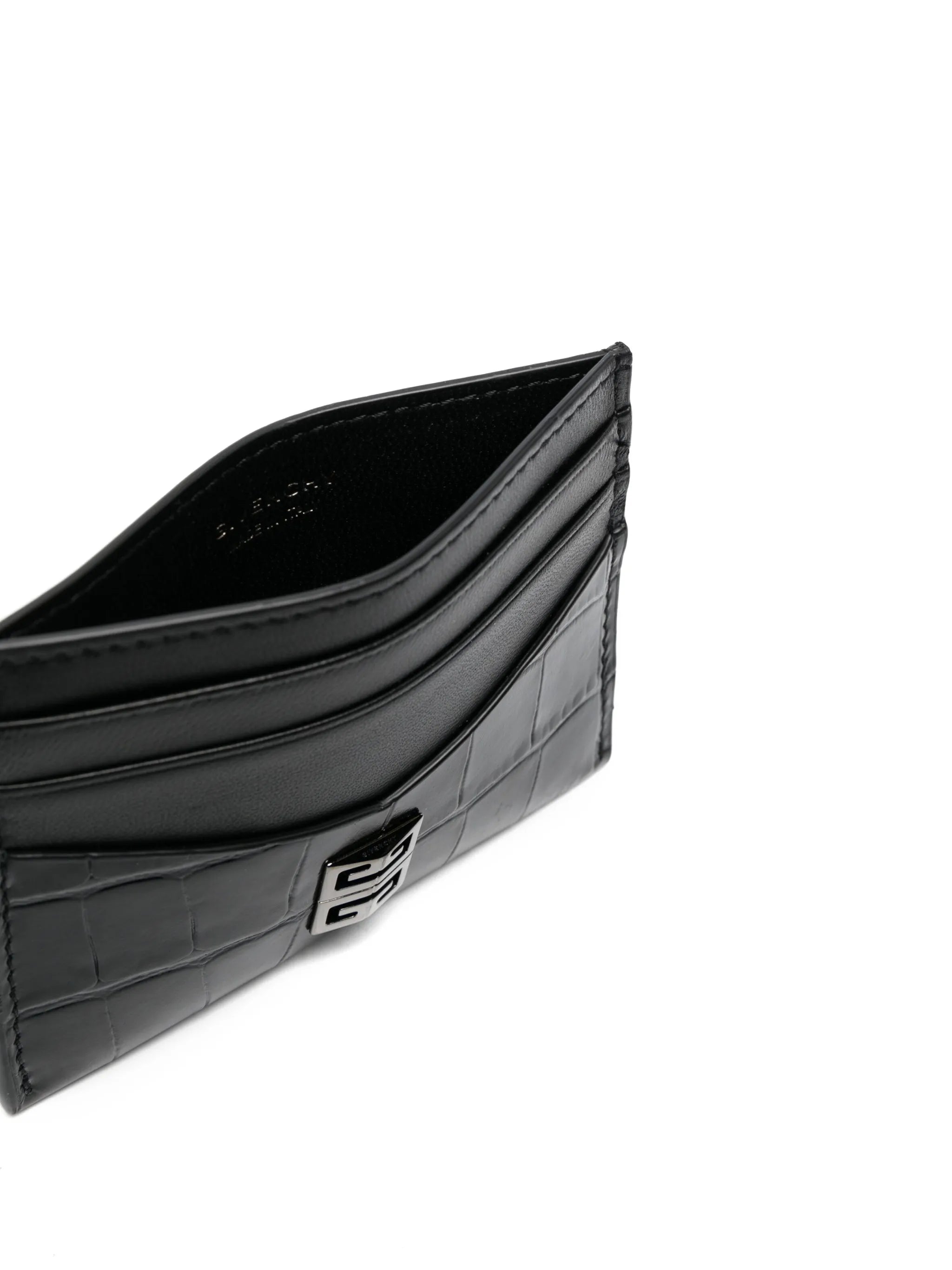 4G logo-plaque leather cardholder