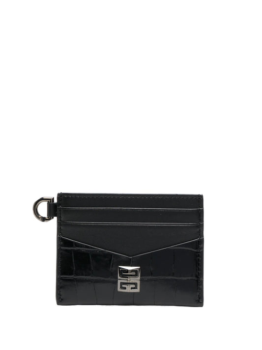 4G logo-plaque leather cardholder