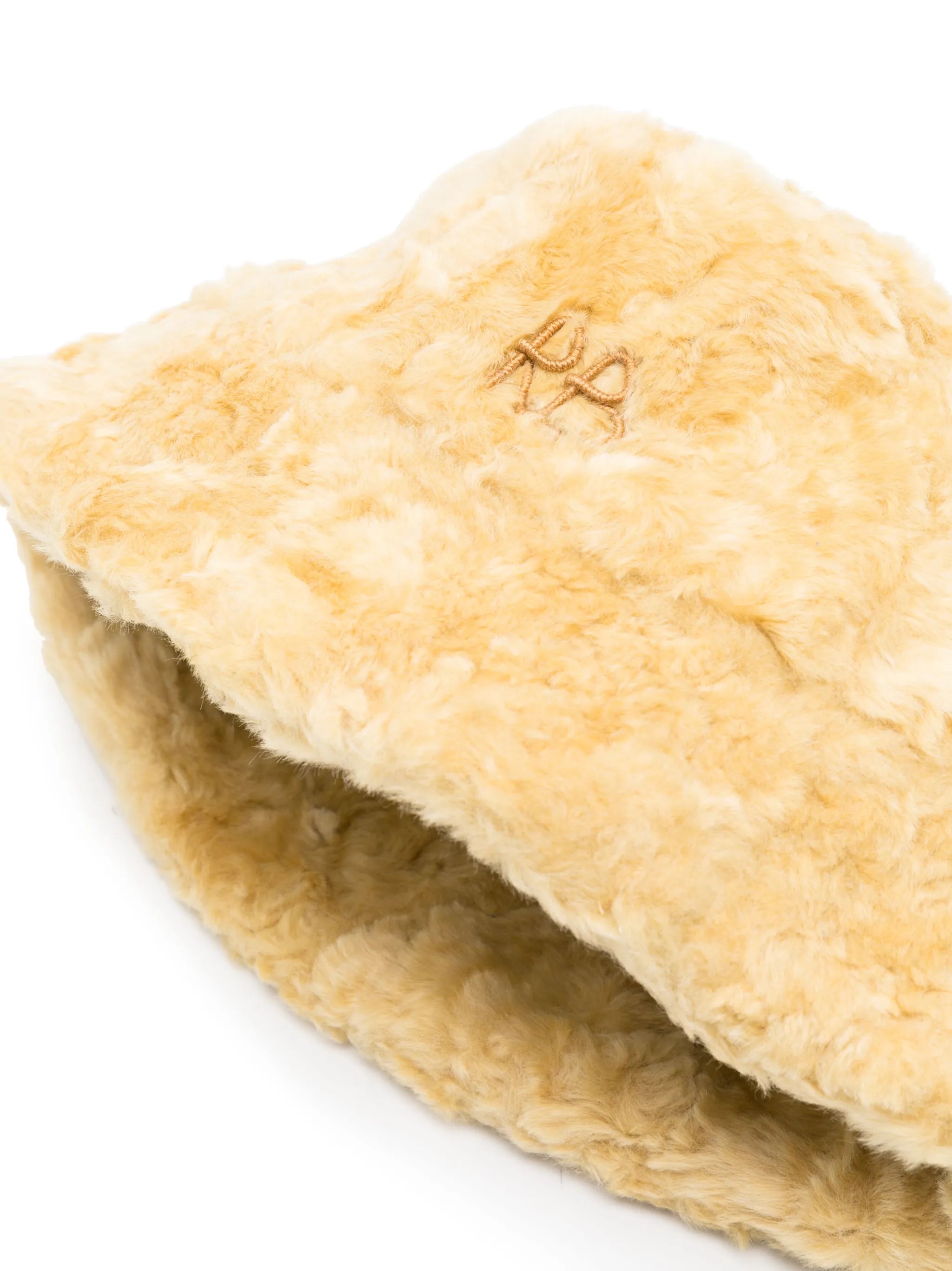 faux-fur bucket hat