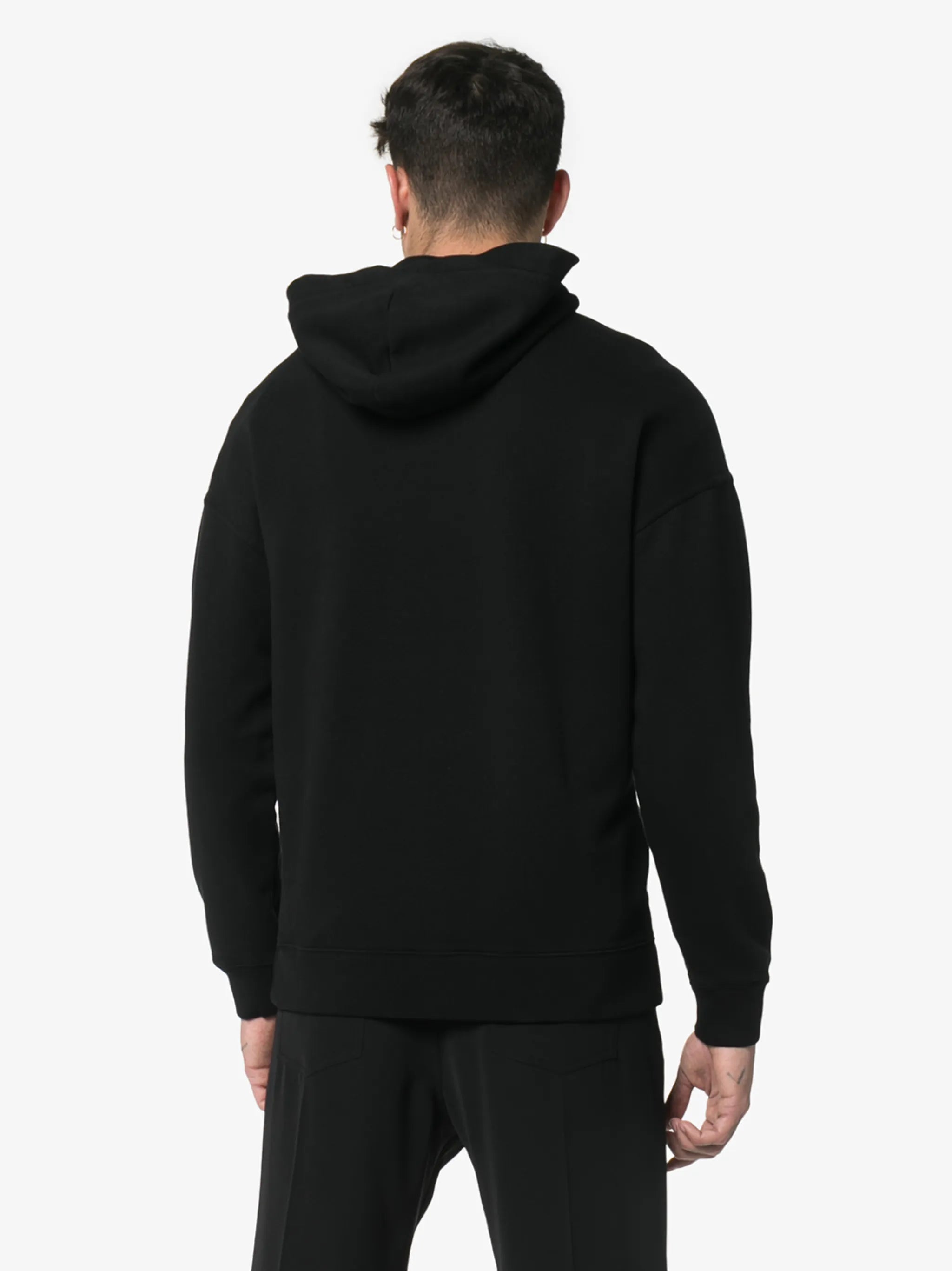 faded logo hoodie