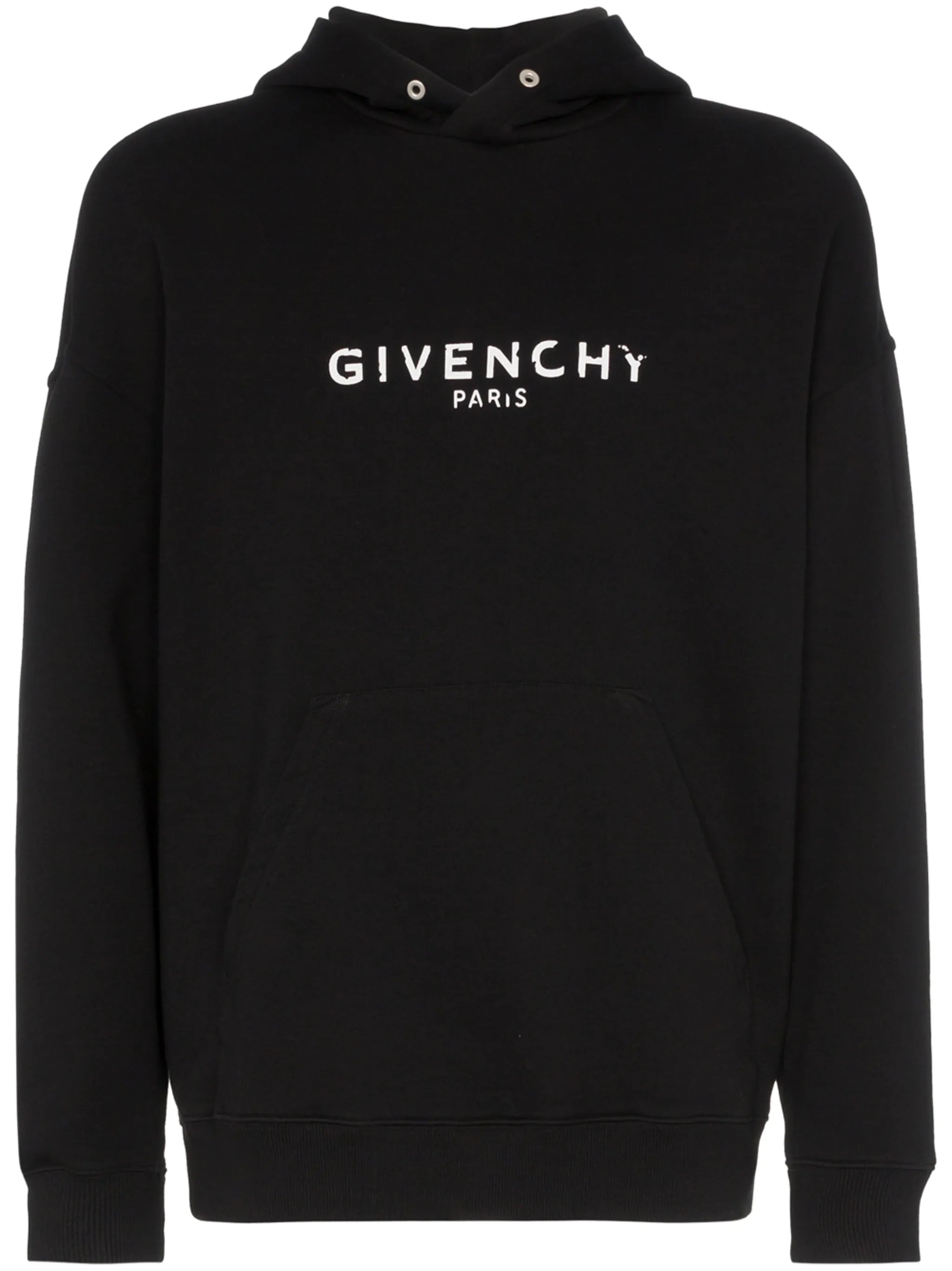 faded logo hoodie