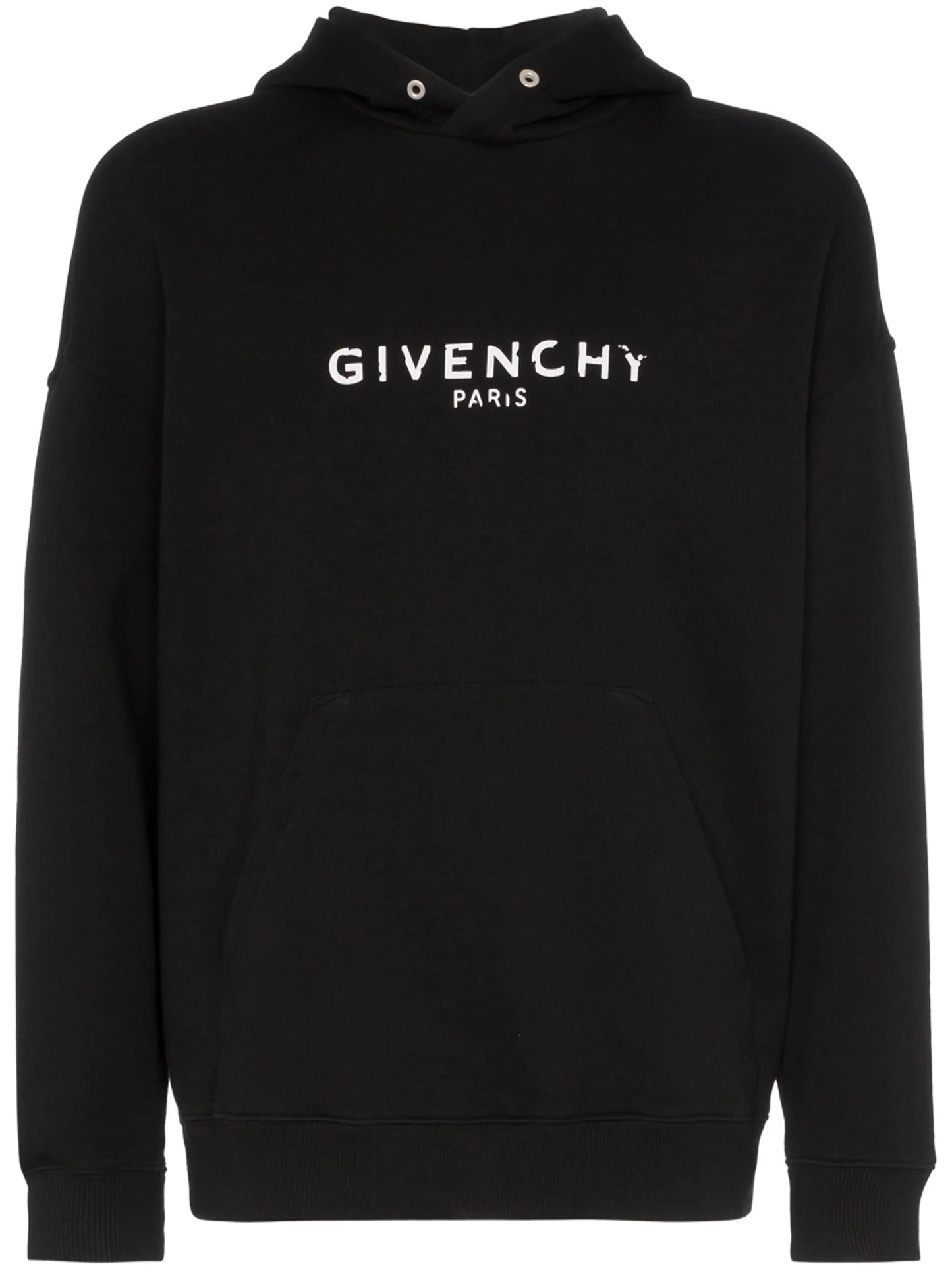 faded logo hoodie