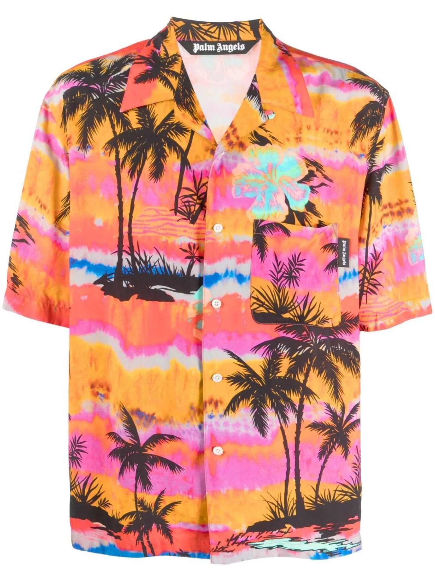 palm tree-print shirt