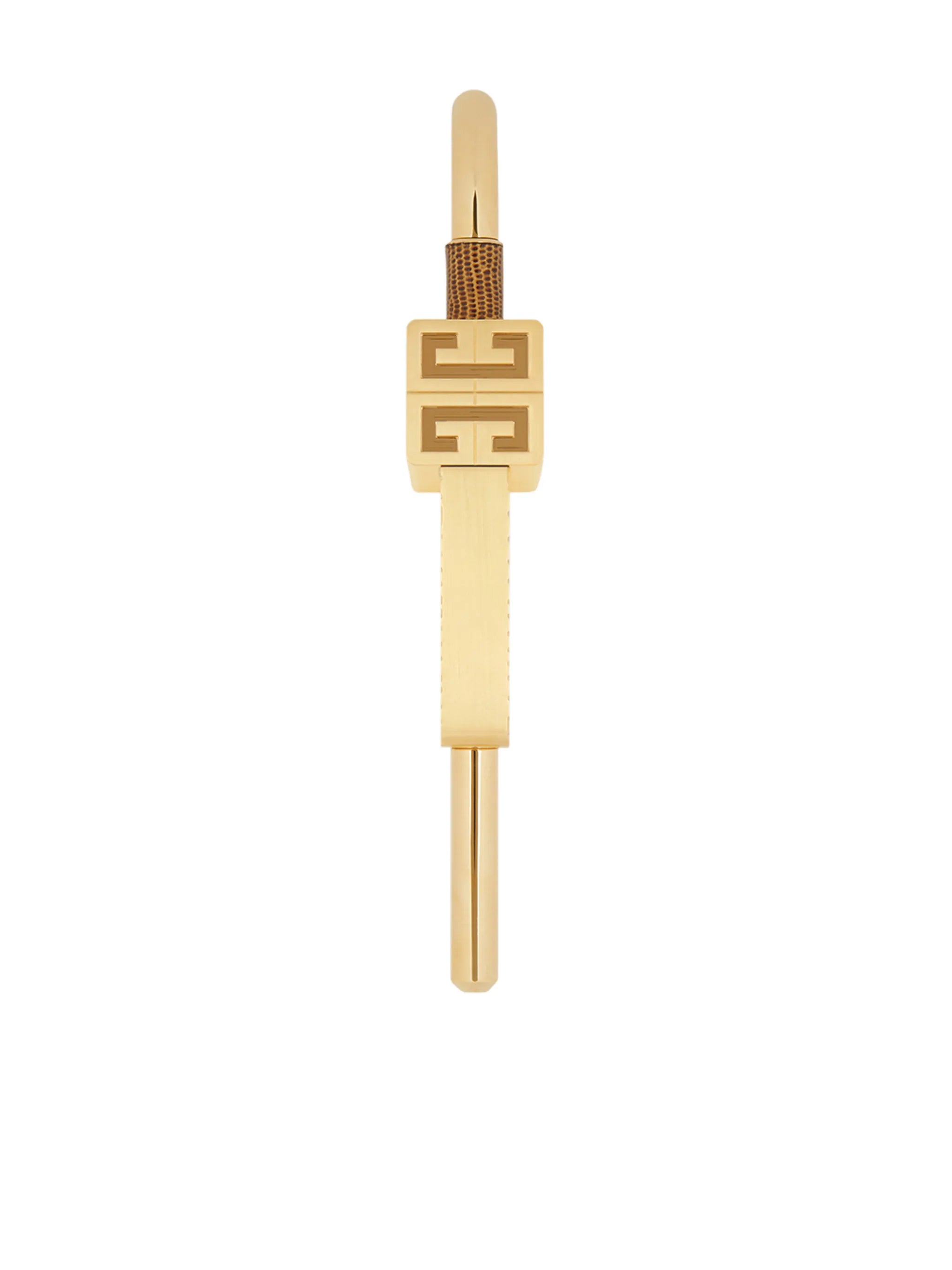 crocodile-effect padlock