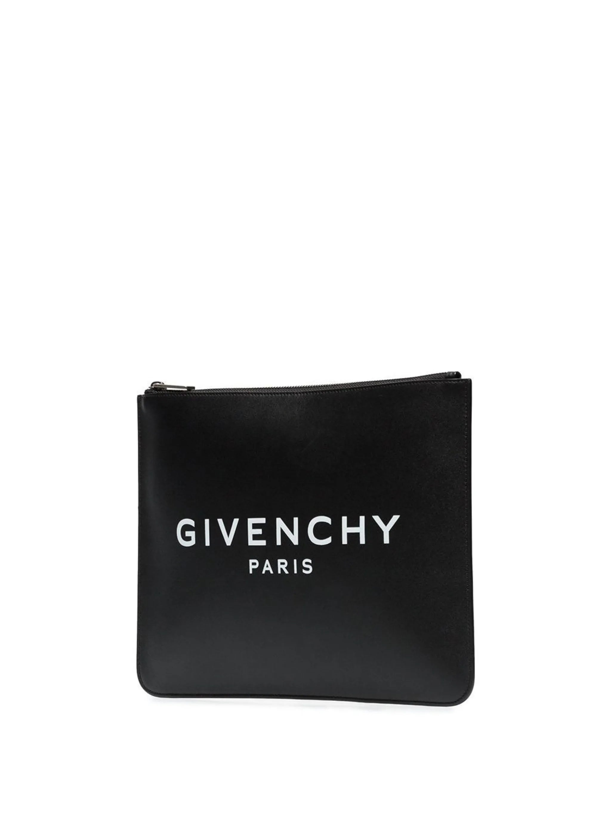 logo-printed clutch