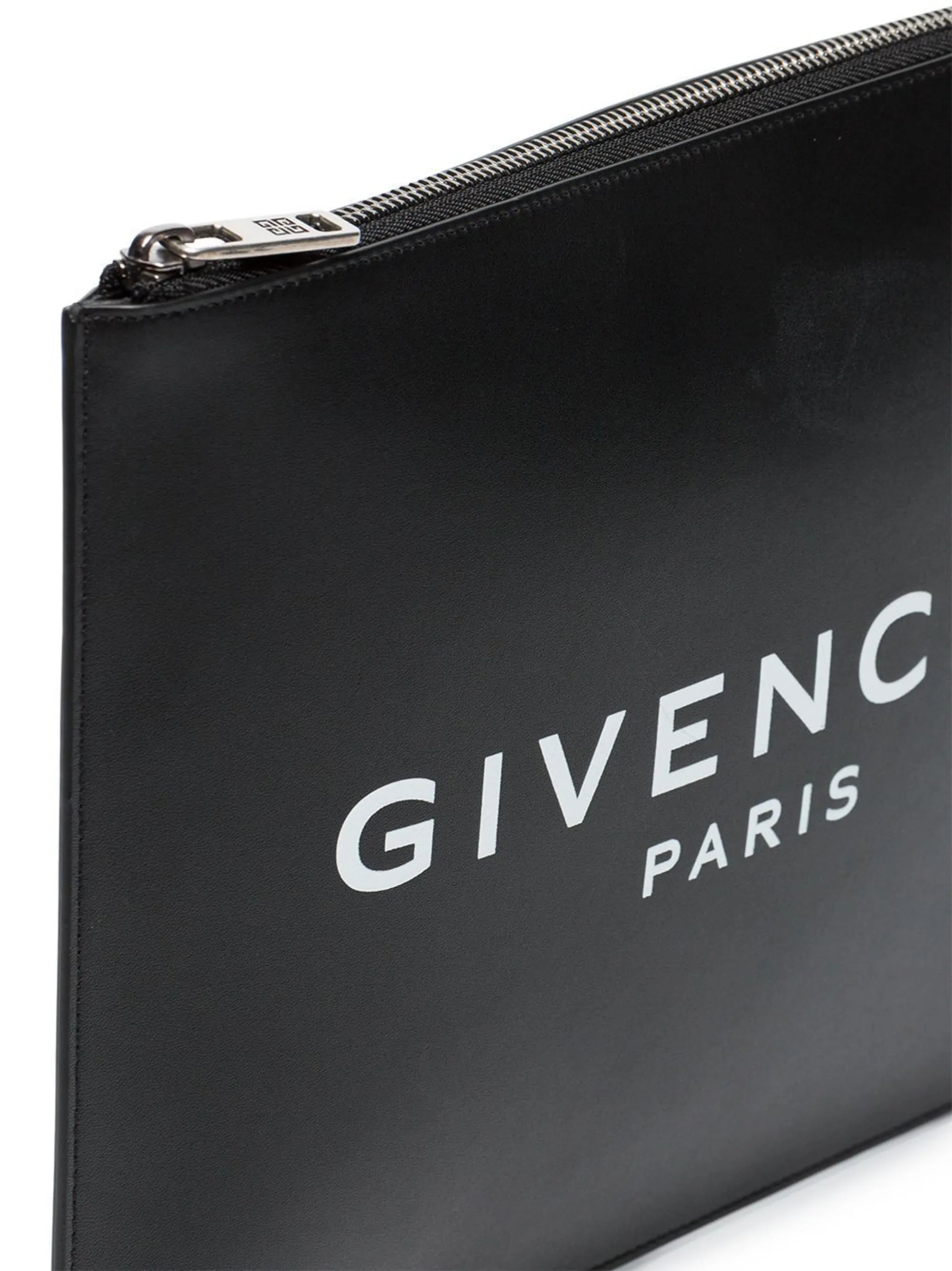 logo-printed clutch