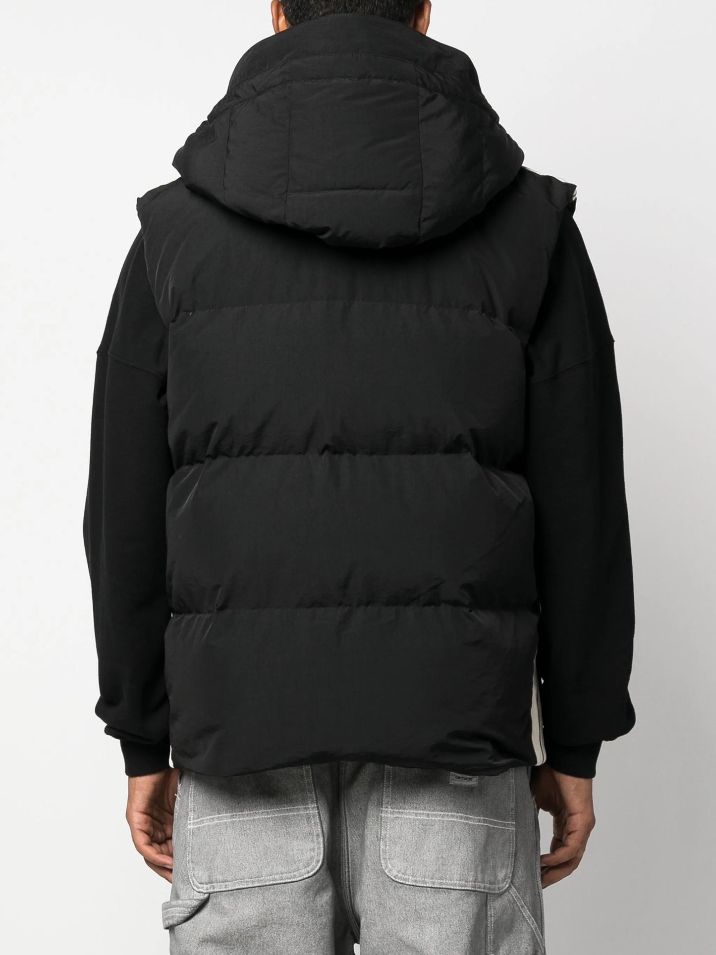 logo-embroidered puffer gilet