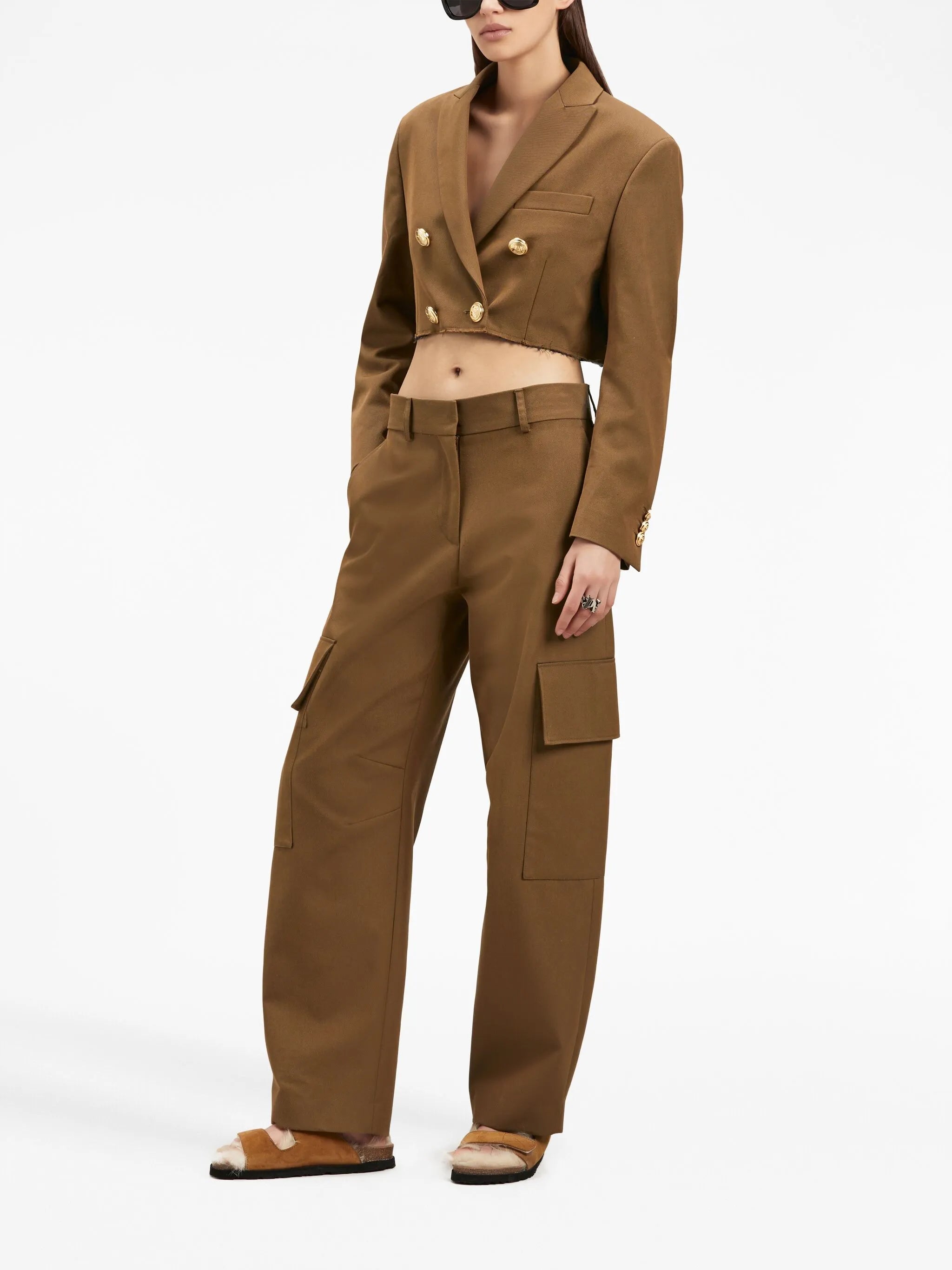 tapered cargo trousers