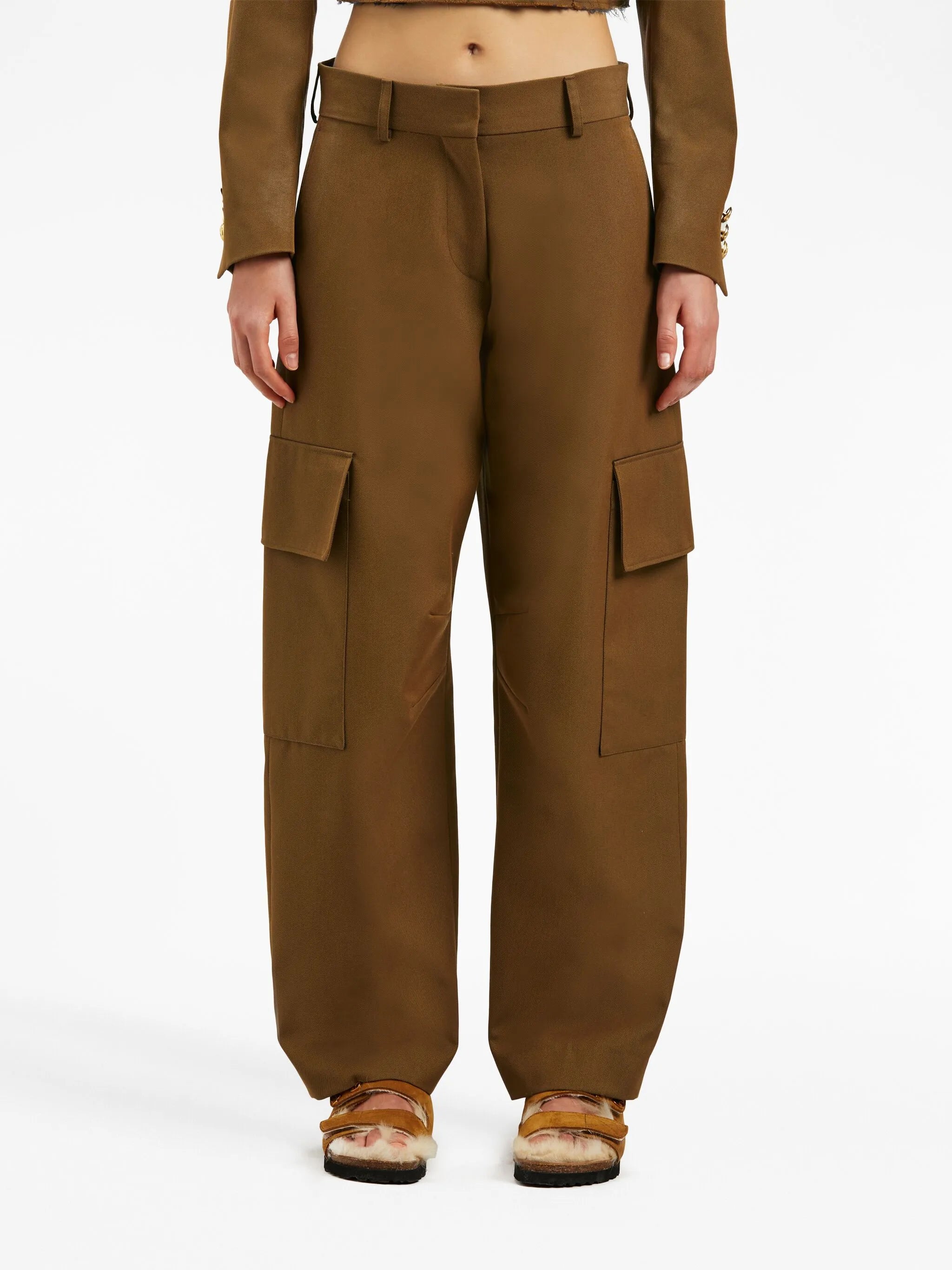tapered cargo trousers