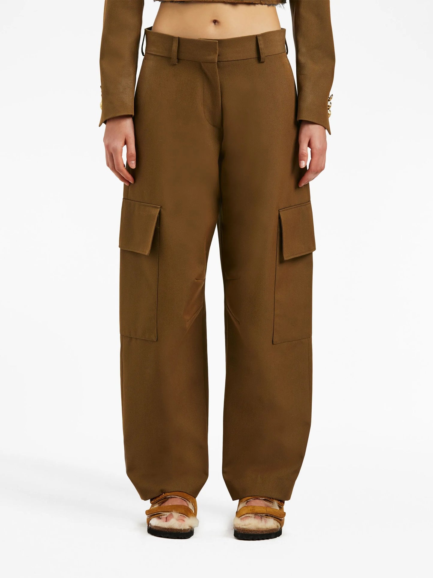 tapered cargo trousers
