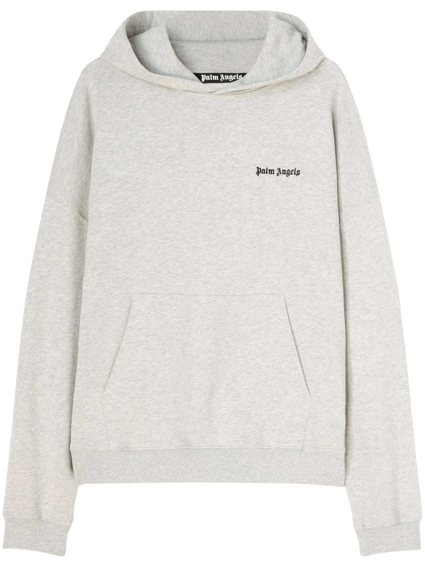 embroidered-logo hoodie