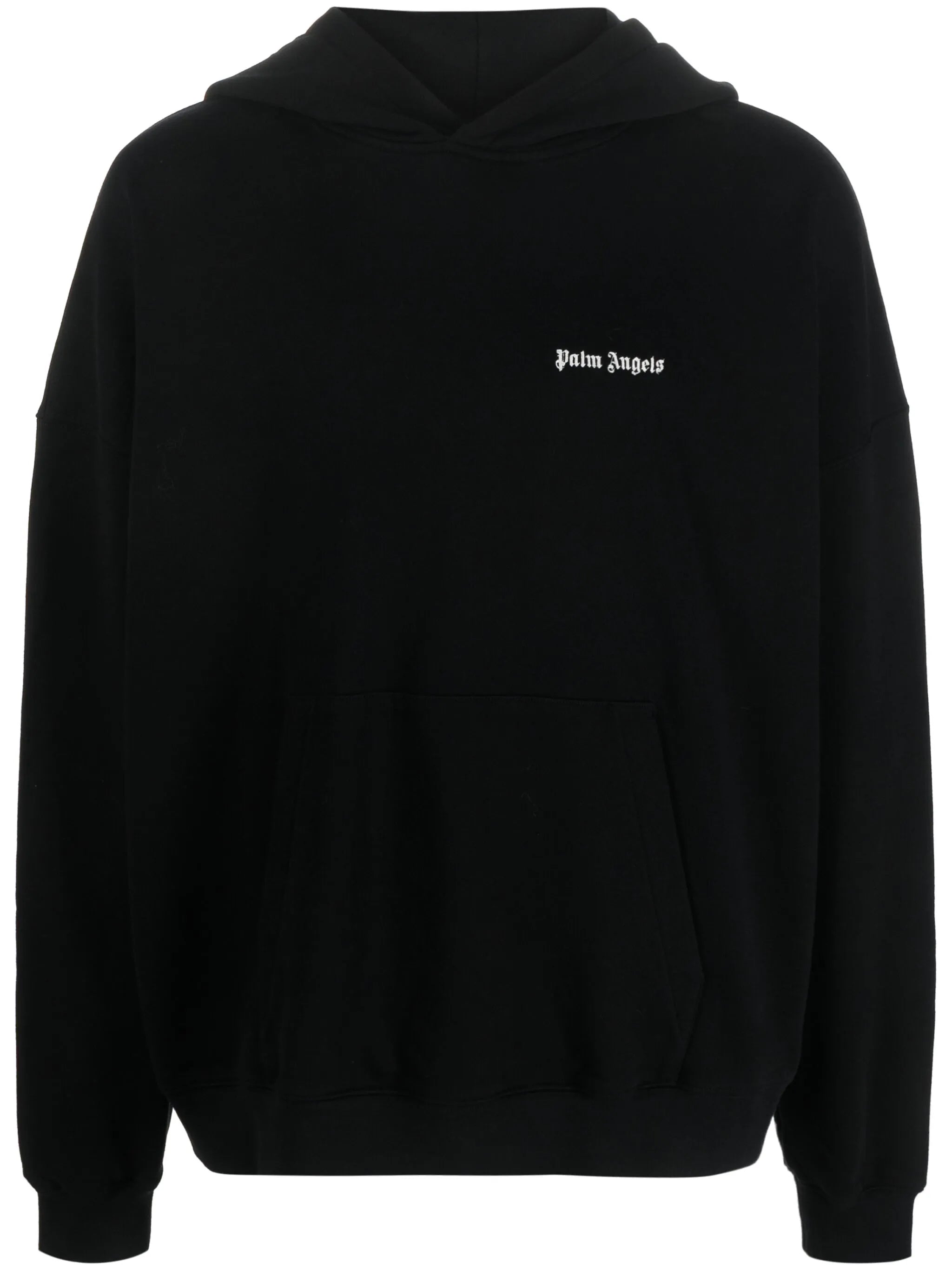 logo-embroidered cotton hoodie