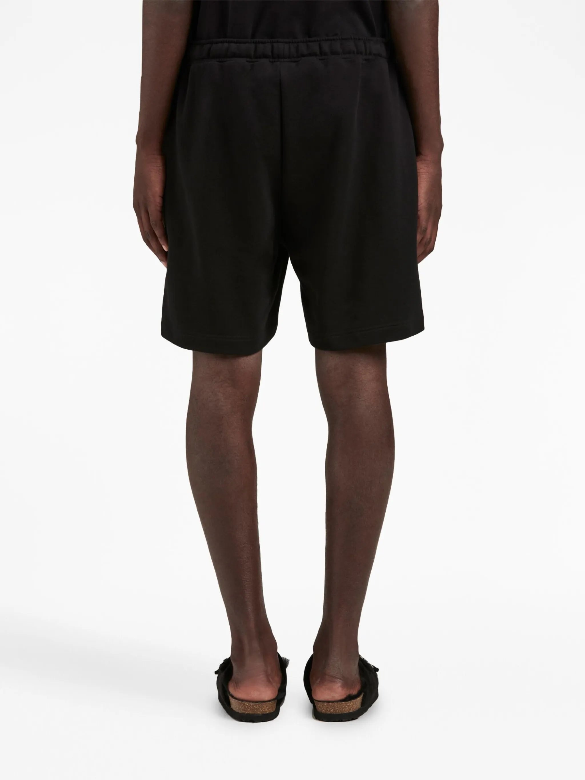 embroidered-logo track shorts