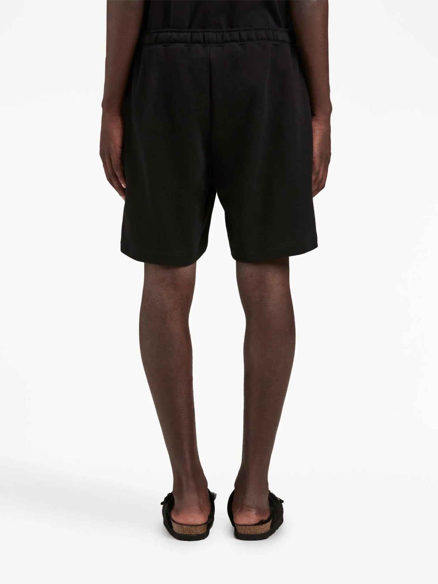 embroidered-logo track shorts